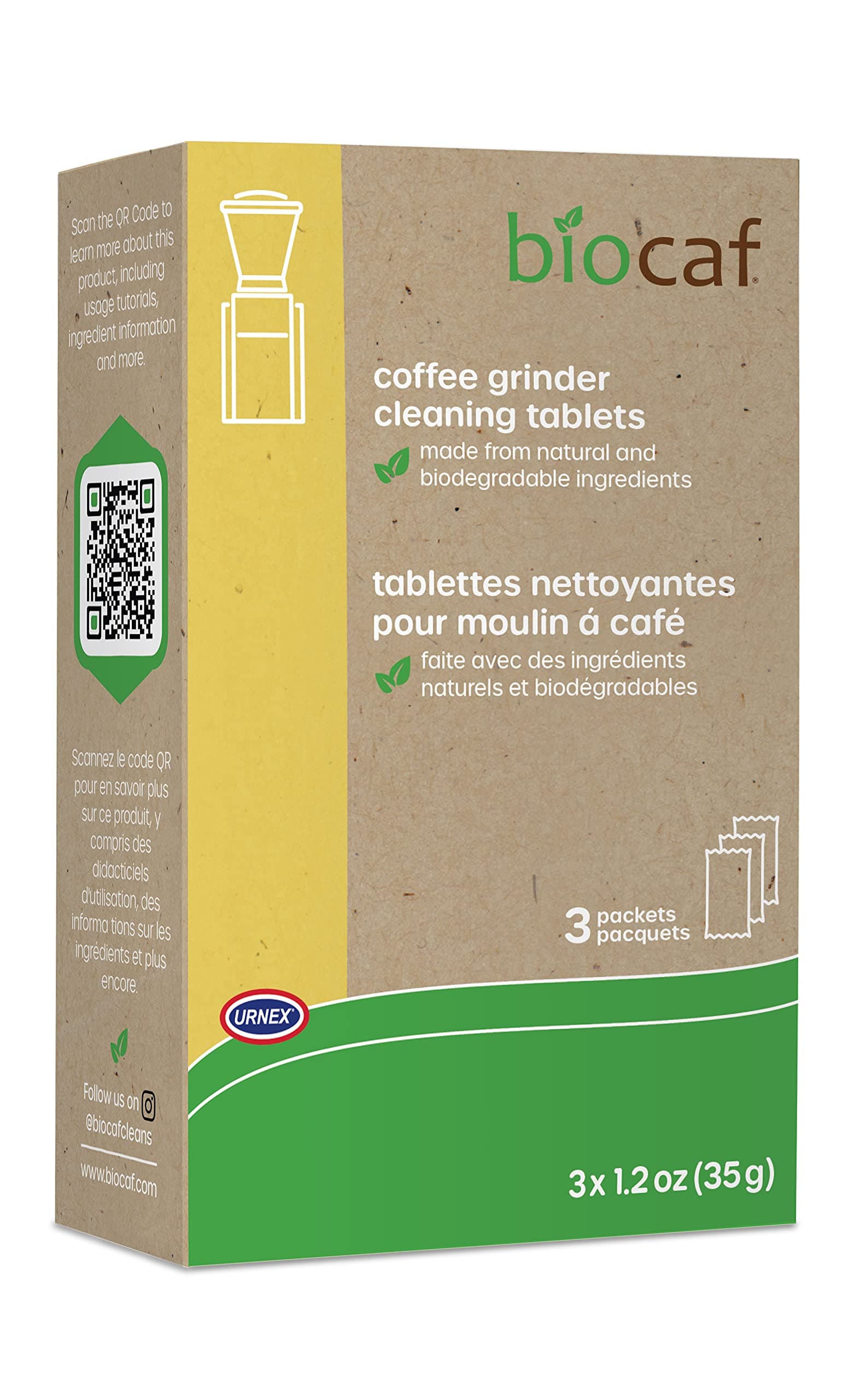 Full Circle Coffee Grinder Cleaning Tablets, 3 Single Use Packets