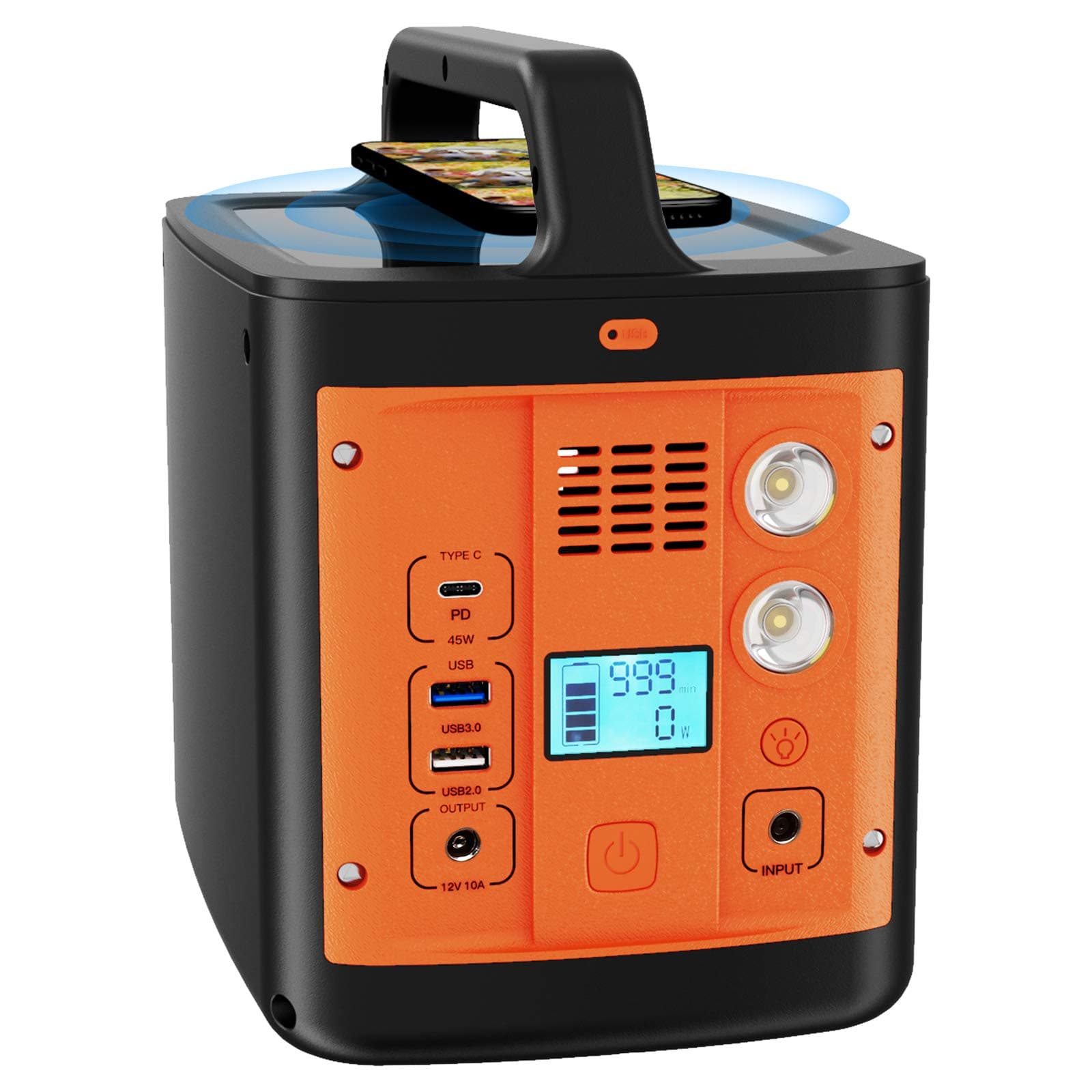 WESTLEY Portable Power Station 298Wh/92800mAh, Solar Outdoor Generator with AC(110V, 200W)/ DC/USB/Type-C/SOS Light, Backup Battery for Camping, Traveling, Hunting | WT300Y