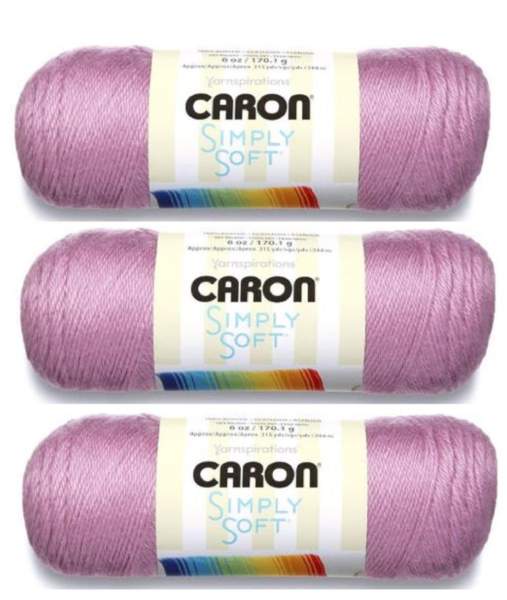 CaronSimply Soft Yarn 6 oz Med (4) Weight (3-Pack) BlackBerry