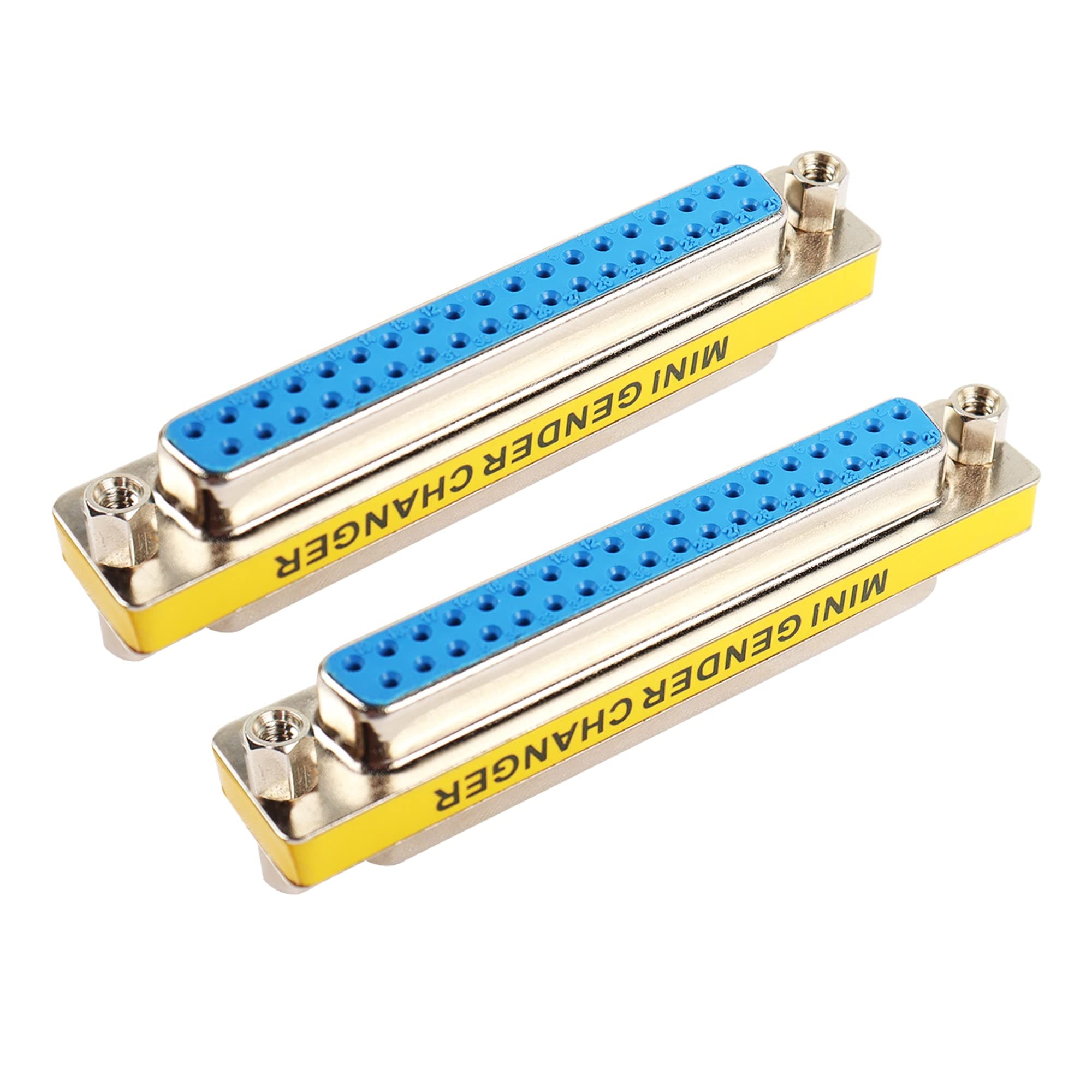 MEIRIYFA DB37 37 Pin Gender Changer D-SUB 37Pin Female to Femake Coupler Serial Cable Gender Changer VGA Adapter Connector-2PCS (Female)