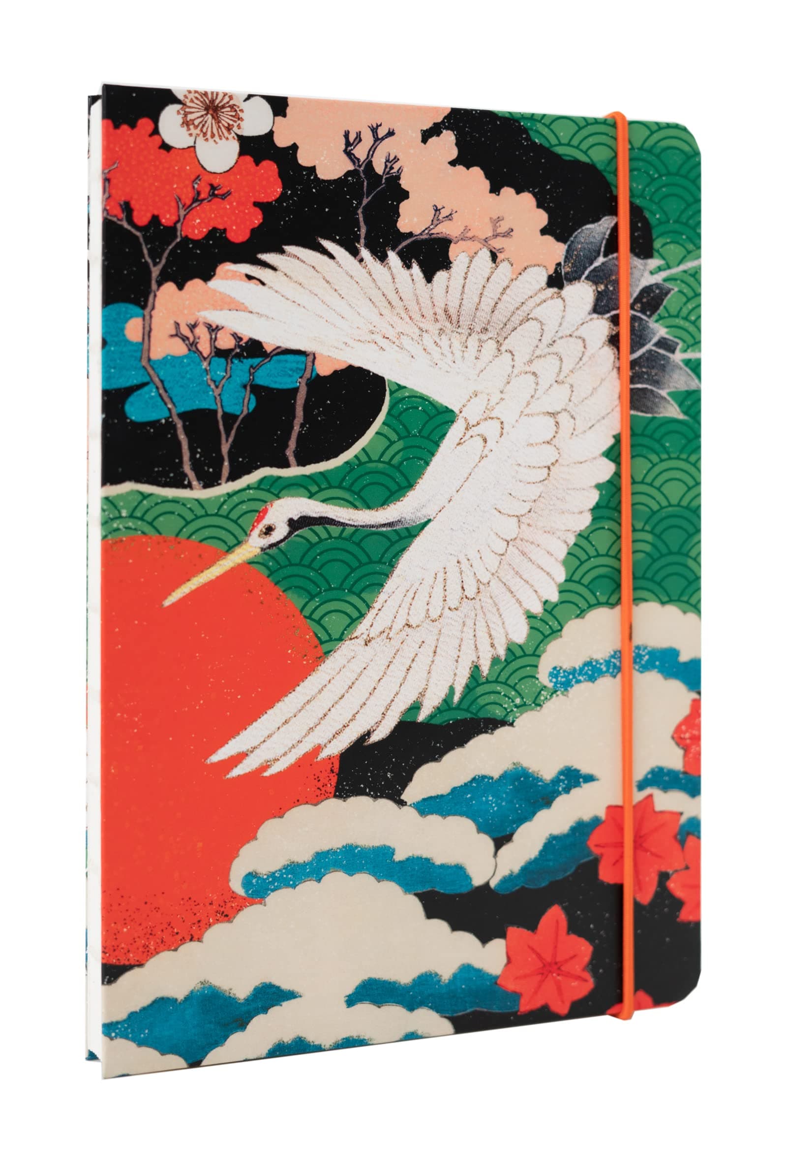 Japanese Crane A5 Notebook - Journal - Notebooks A5 - Notepads A5 - A5 Notepad - Dotted Notebook A5 - Dotted Journal - Japanese StationeryThe Forest Stewardship Council