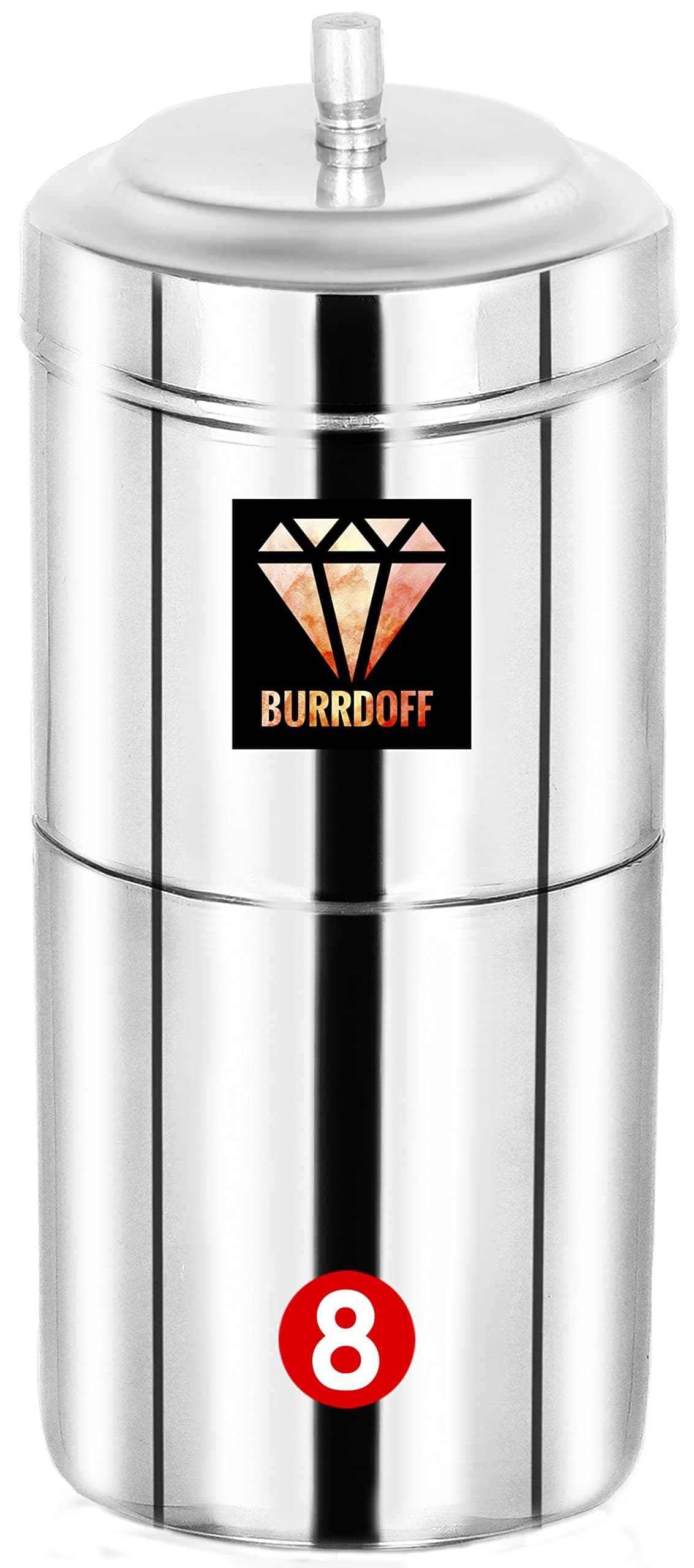 BURRDOFF 304 Grade Stainless Steel Coffee Maker (325ml) | Filter for Home | Coffee Filter Stainless Steel