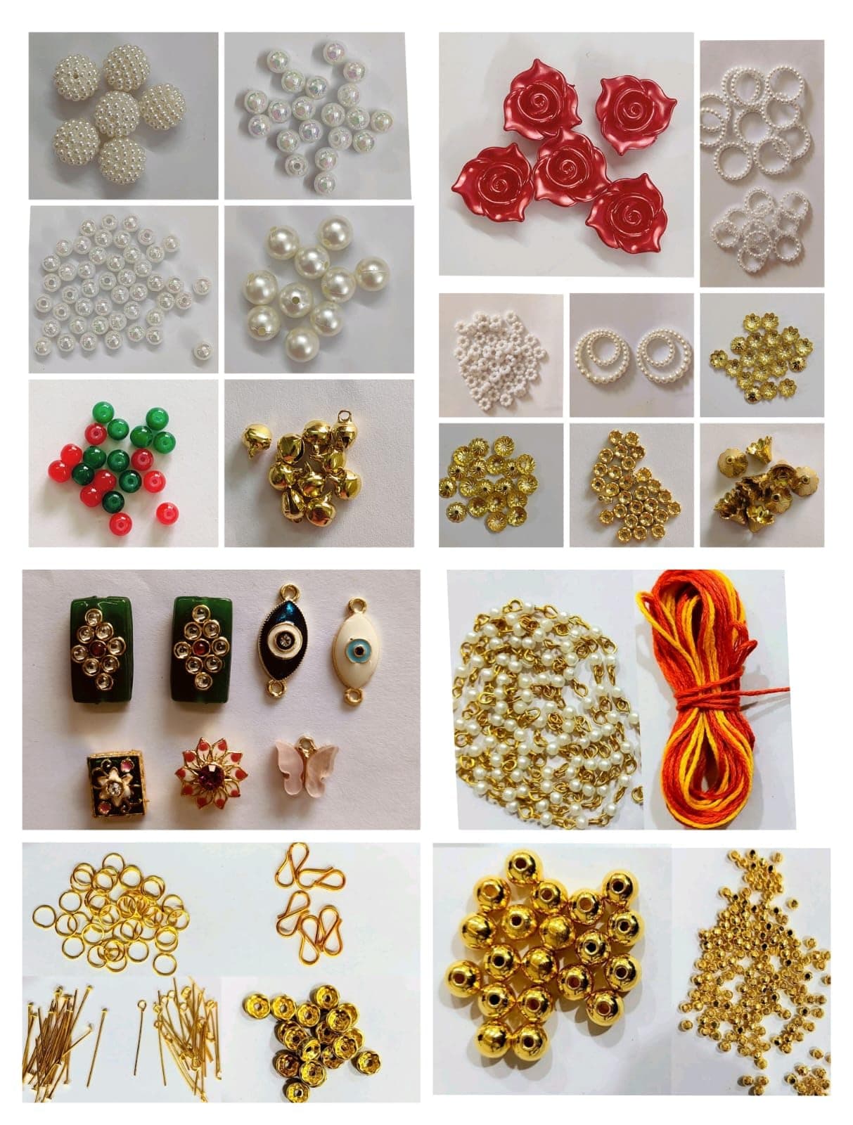 Goonmala Rakhi Making Kit DIY 15-20 Rakhi Include Fancy Rakhi Beads, Pendant, Thread and All Basic Material | (24)