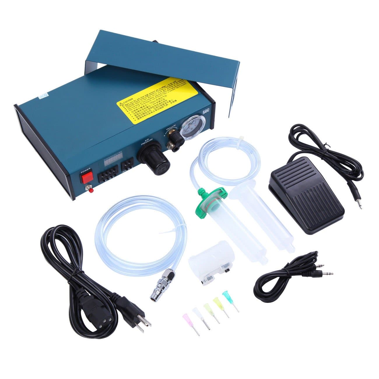 Yonntech Auto Glue Dispenser Glue Dispensing Solder Paste Professional Precise Digital LCD Display Automatic Liquid Controller Dropper 110V