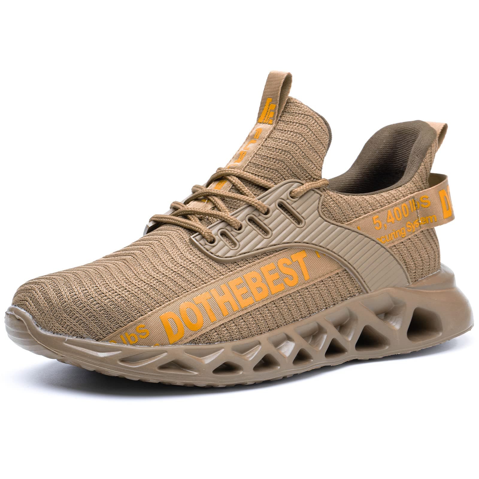 Furuian Steel Toe Sneakers for Men Women Lightweight Safety Shoes Comfortable Puncture Proof Slip On Indestructible Work Shoes