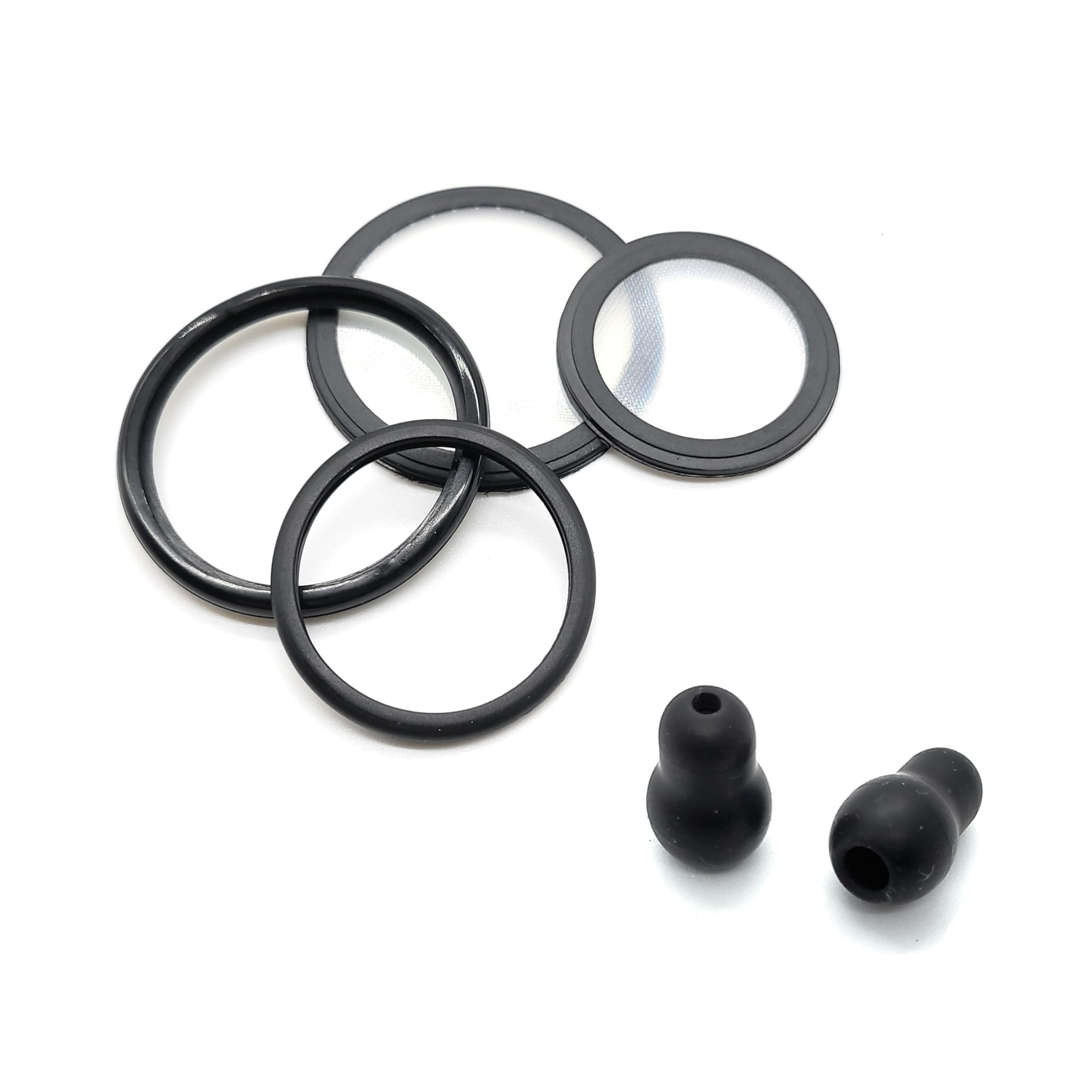 Adult + Pediatric Stethoscope Diaphragm with Rim assemblies. Fits Cardiology III (3) + 2 Extra Ear Pieces. Compatible with Littmann and Other Stethoscopes