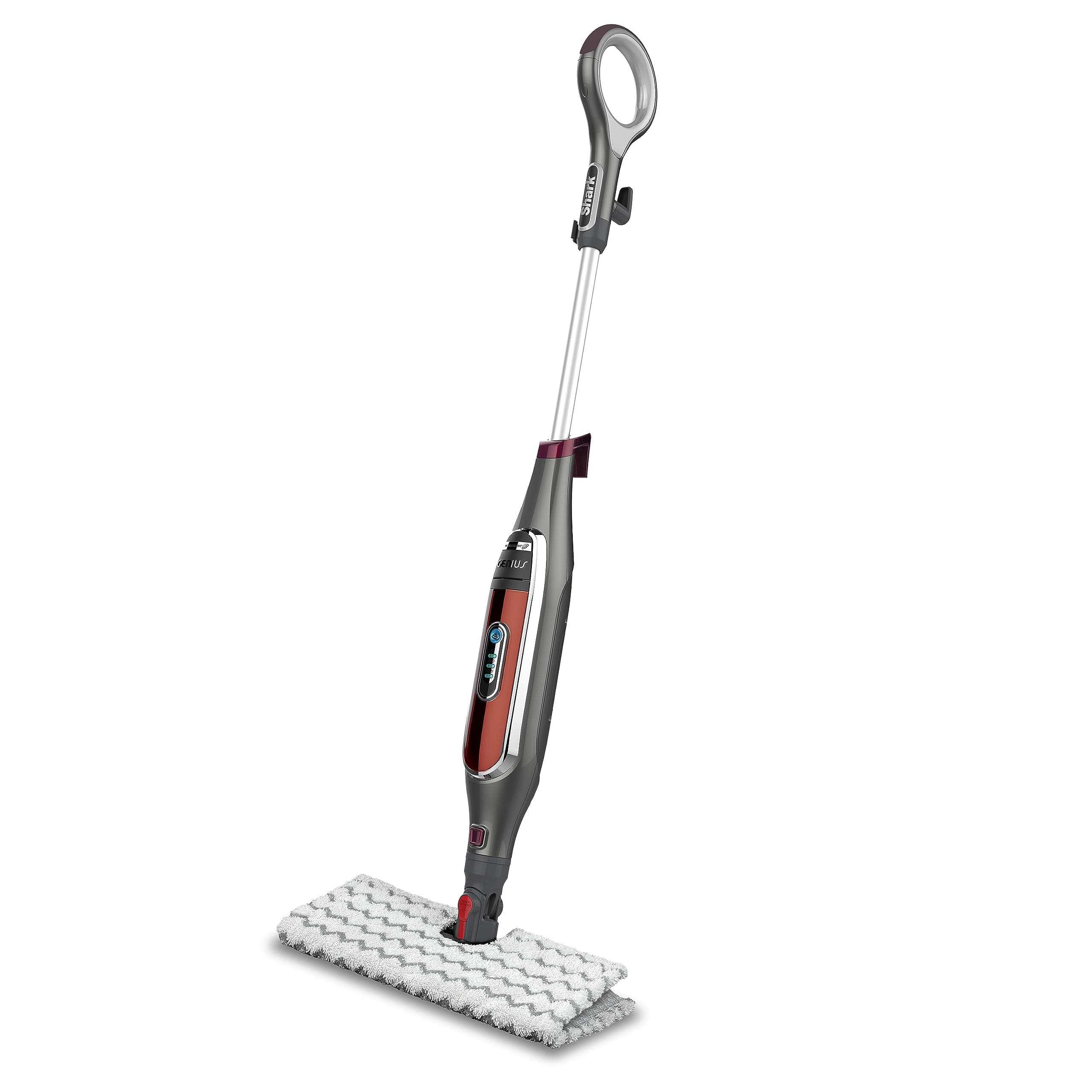 Shark Genius Hard Floor Cleaning System Pocket (S5003D) Steam Mop, Burgundy/Gray