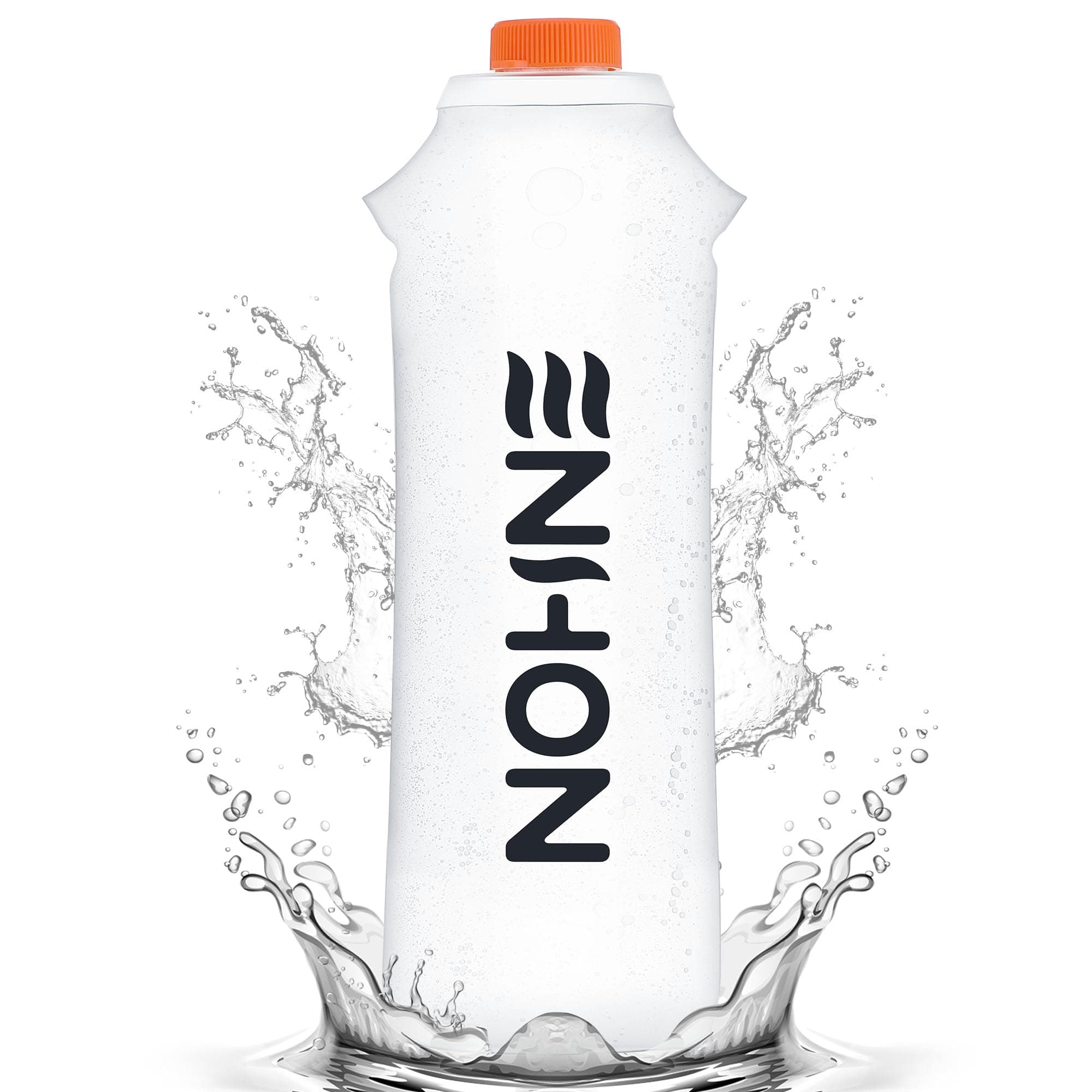 Enhon Water Bag Compatible with Sawyer Squeeze Water Filter, Durable TPU Material Water Bladder, Foldable Design Water Bottle, 750ml Collapsible Water Container for Camping Hiking Fishing Traveling