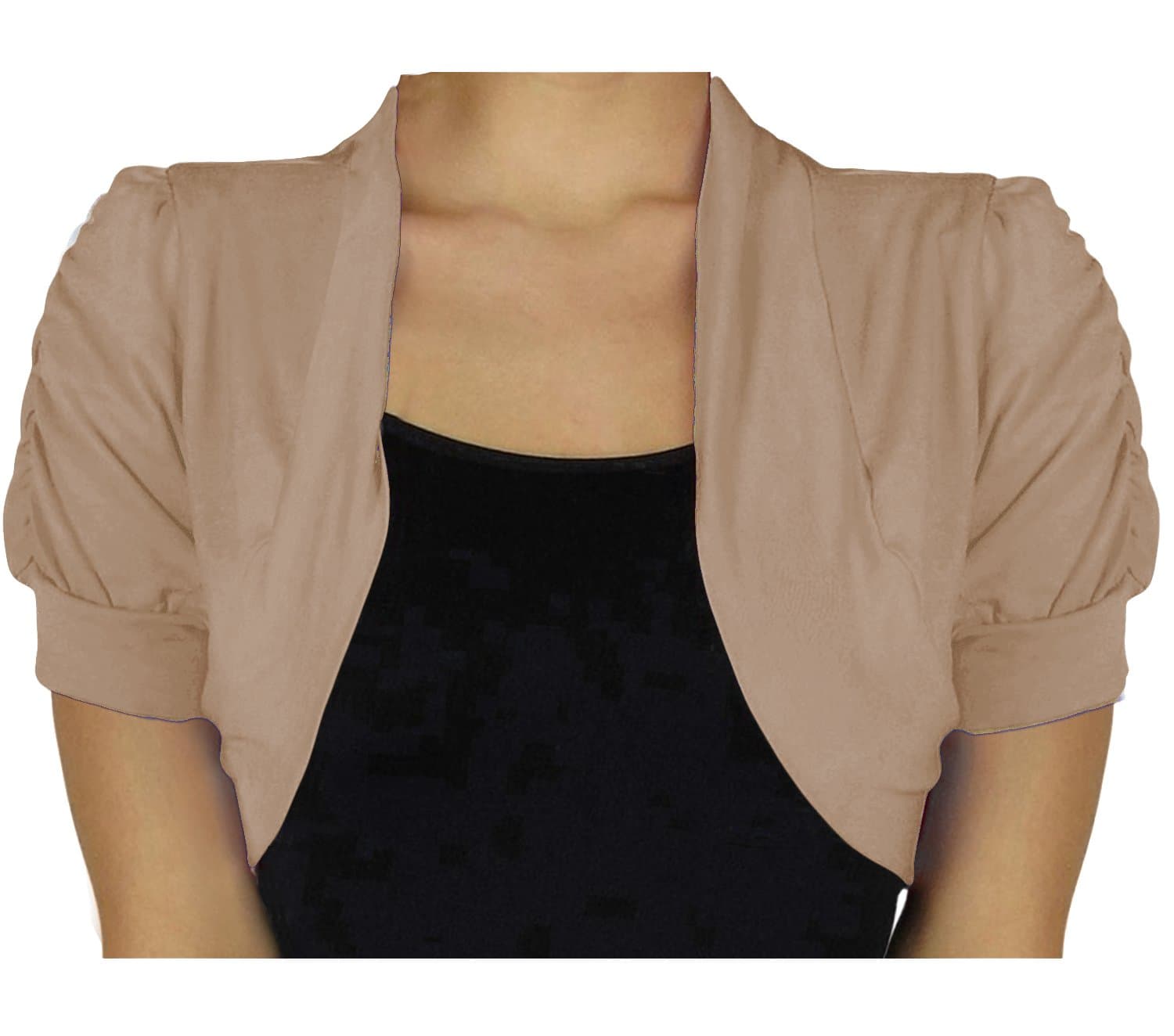 Short Sleeve Bolero Shrug Cardigan