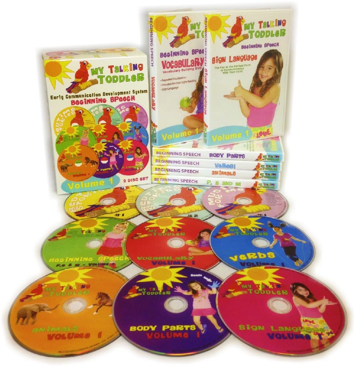 My Talking Toddler Early Communication Development System 9 Disc DVD & CD Set - Beginning Speech Volume 1