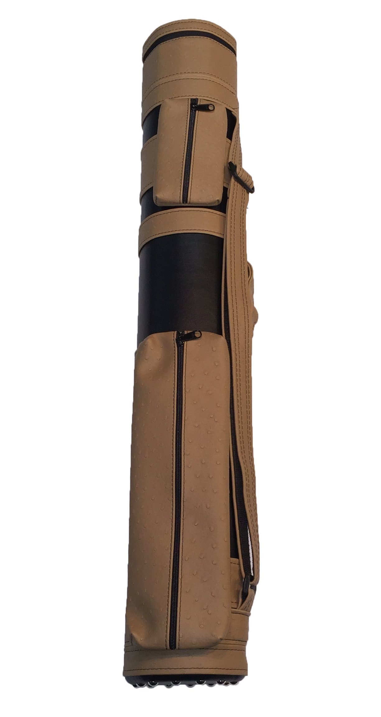 Giuseppe 3 x 6 Pool Cue Custom Carry Case -Tan/Black 3 Butt 6 Shaft
