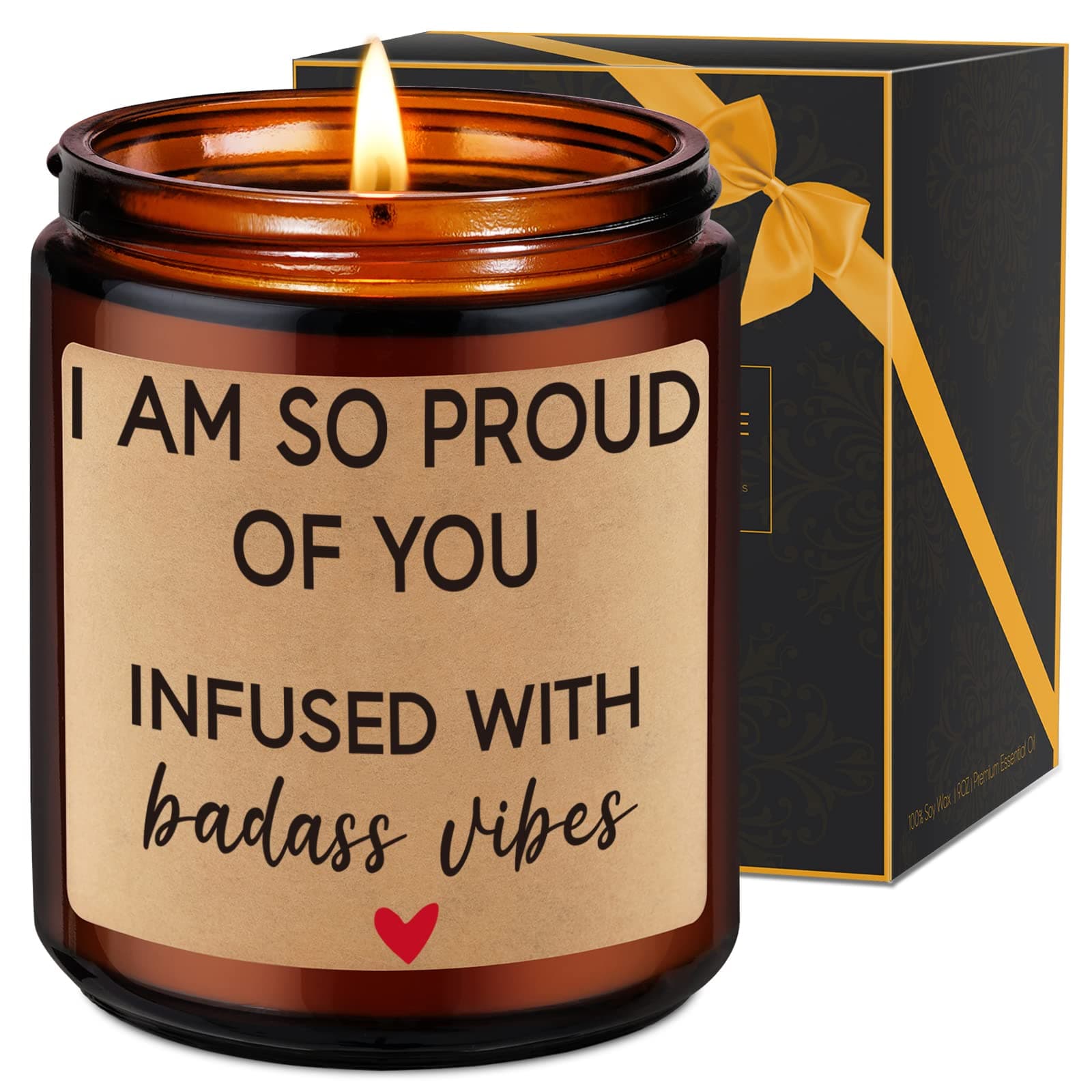 Fairy's Gift Scented Candles - Proud of You Gifts for Her, Him - Graduation, Divorce, Congratulations Gifts for Women, Men - Job Promotion, Congrats Presents for Women, Friend, BFF, Bestie