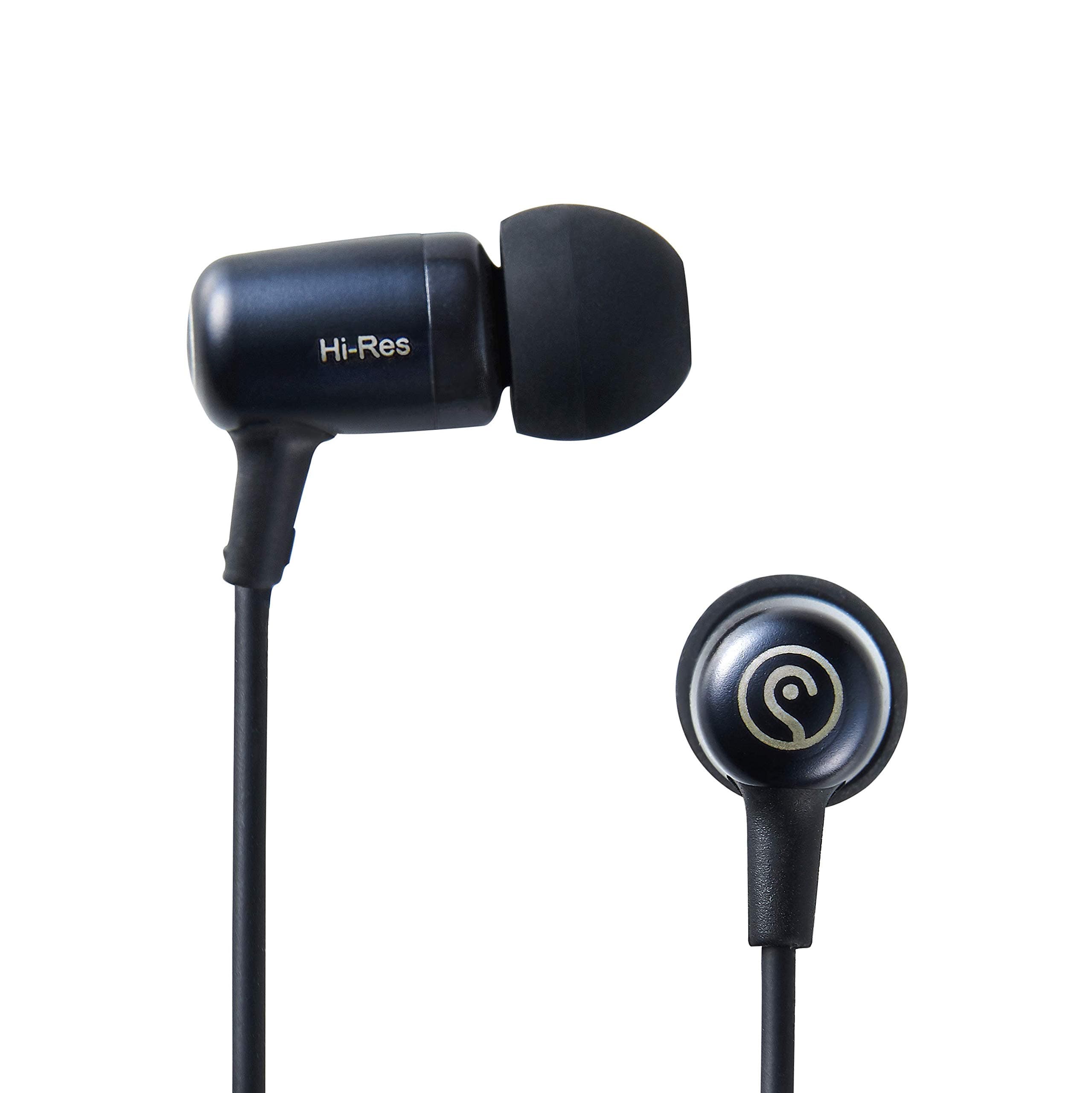 HE100, EarStudio High-Resolution Earphones, 3.5mm in-Ear Headphones, Distinctive Clear Sound, Single Powerful Hi-Res Dynamic Driver, Comfort Fit, in-line Microphone