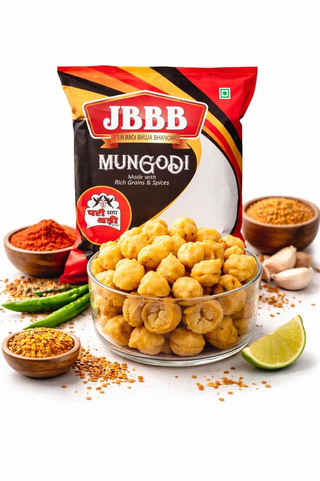 JBBB Jain Moong Badi/Mungodi/Badiya Home Made Marwari/Rajasthani/Jodhpuri,400g