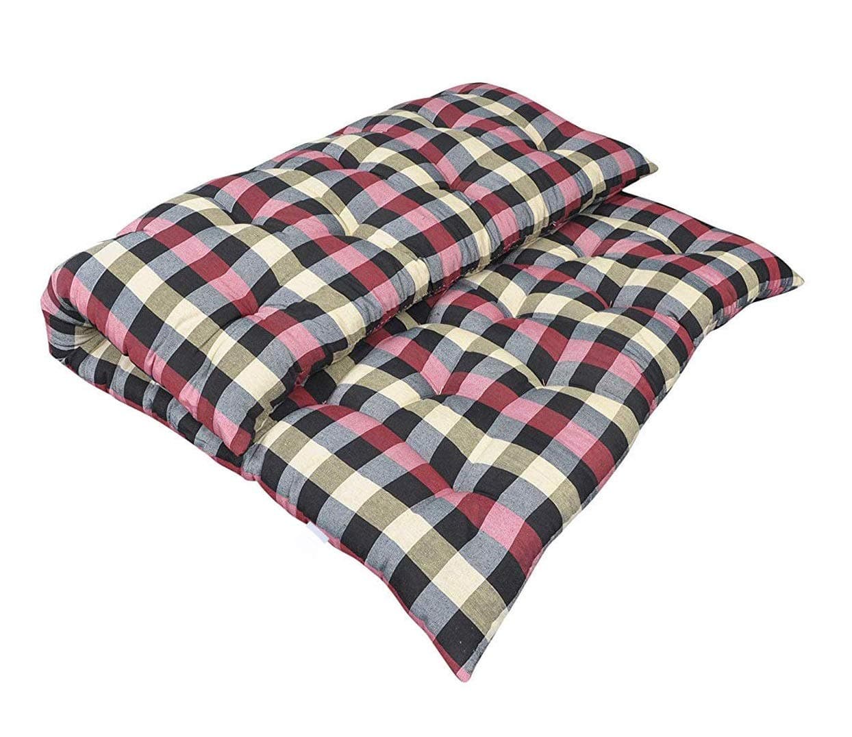 CHILLI BILLI Soft Cotton Filled Mattress (2 Sleeping Capacity, 4 x 6 ft or 72 x 47 Inch, Multicolour)