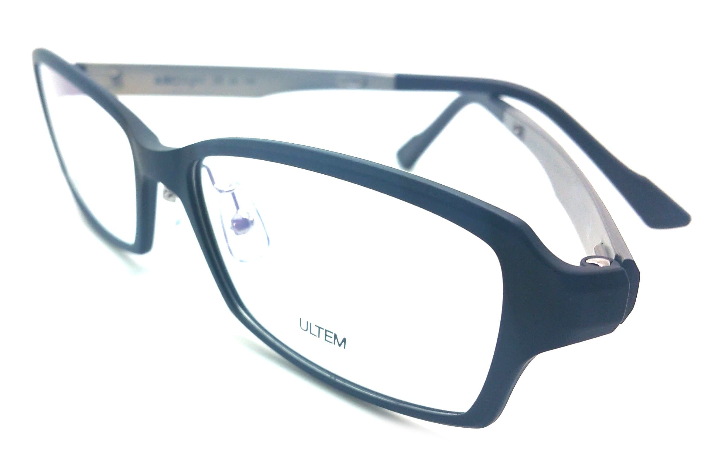 25 Eye Glasses Frame Ultem Super Light, Flexible Frame BK/GUN CE 14K