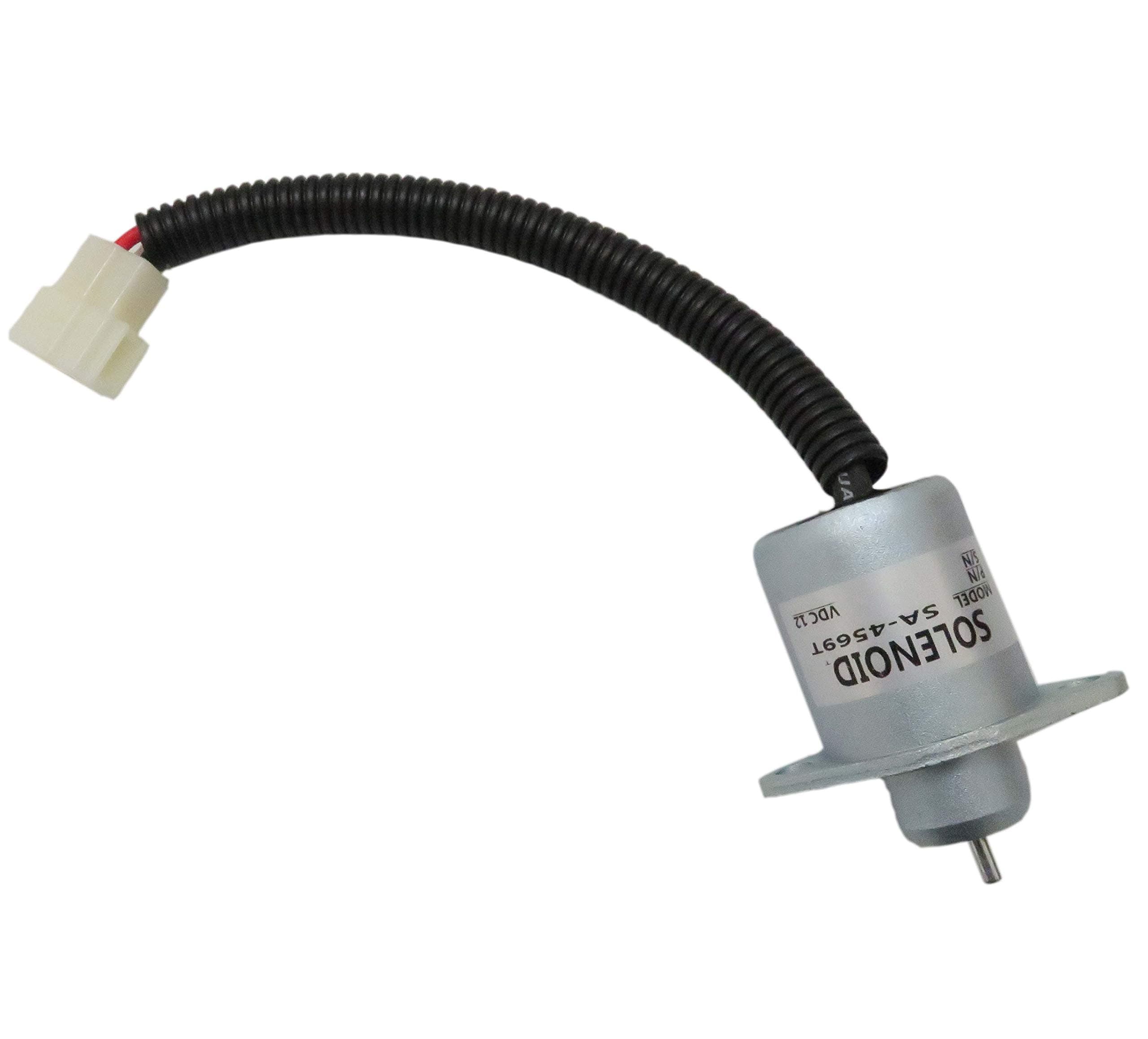 MoostoreFuel Shutdown Solenoid Shut Off Solenoid Repl.#SA4569T, 1745460010 Fits for Kubota Yanmar Synchro Start 12V SA-4569-T
