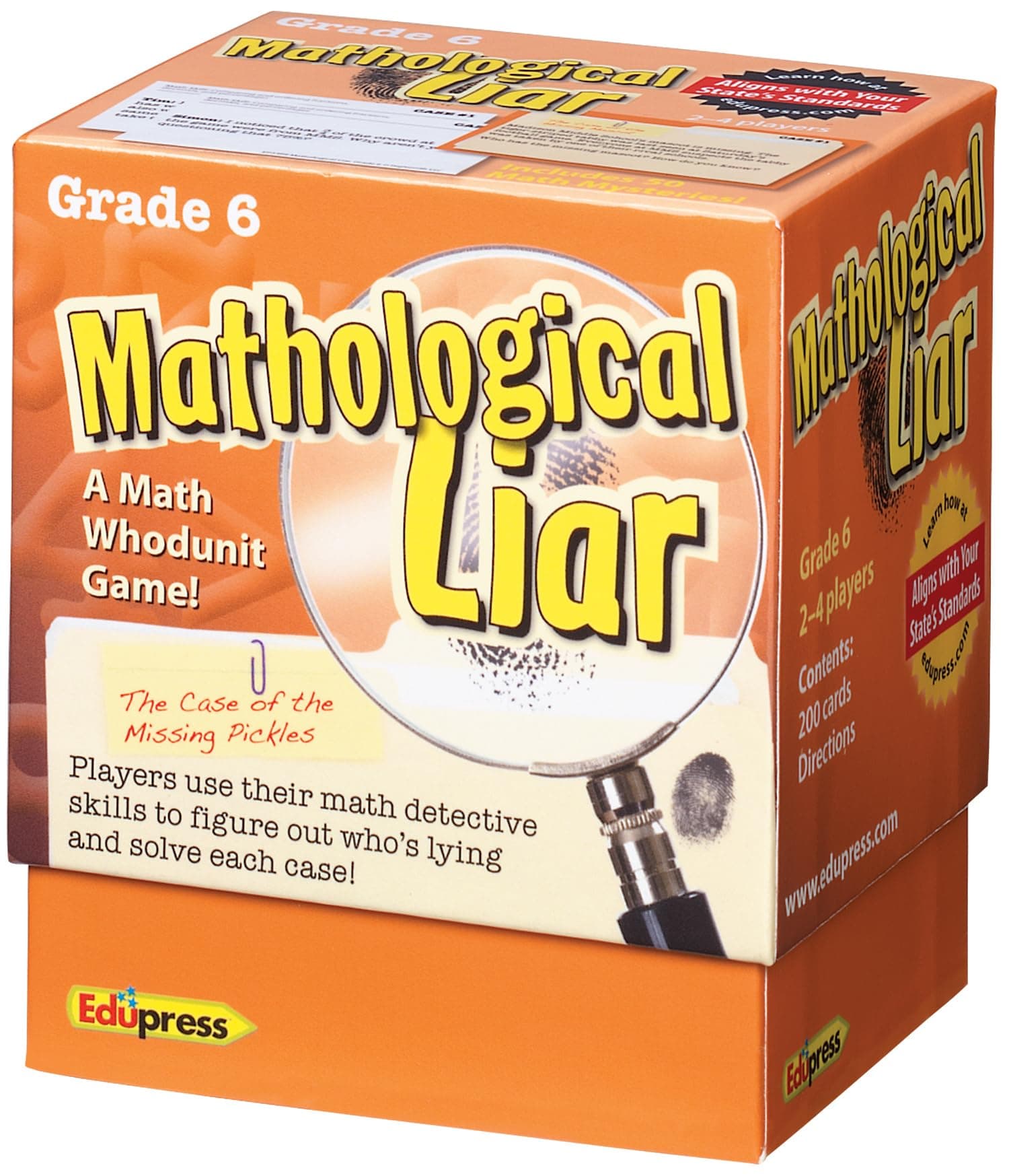 Edupress Mathological Liar Game, Grade 6 (EP63399)