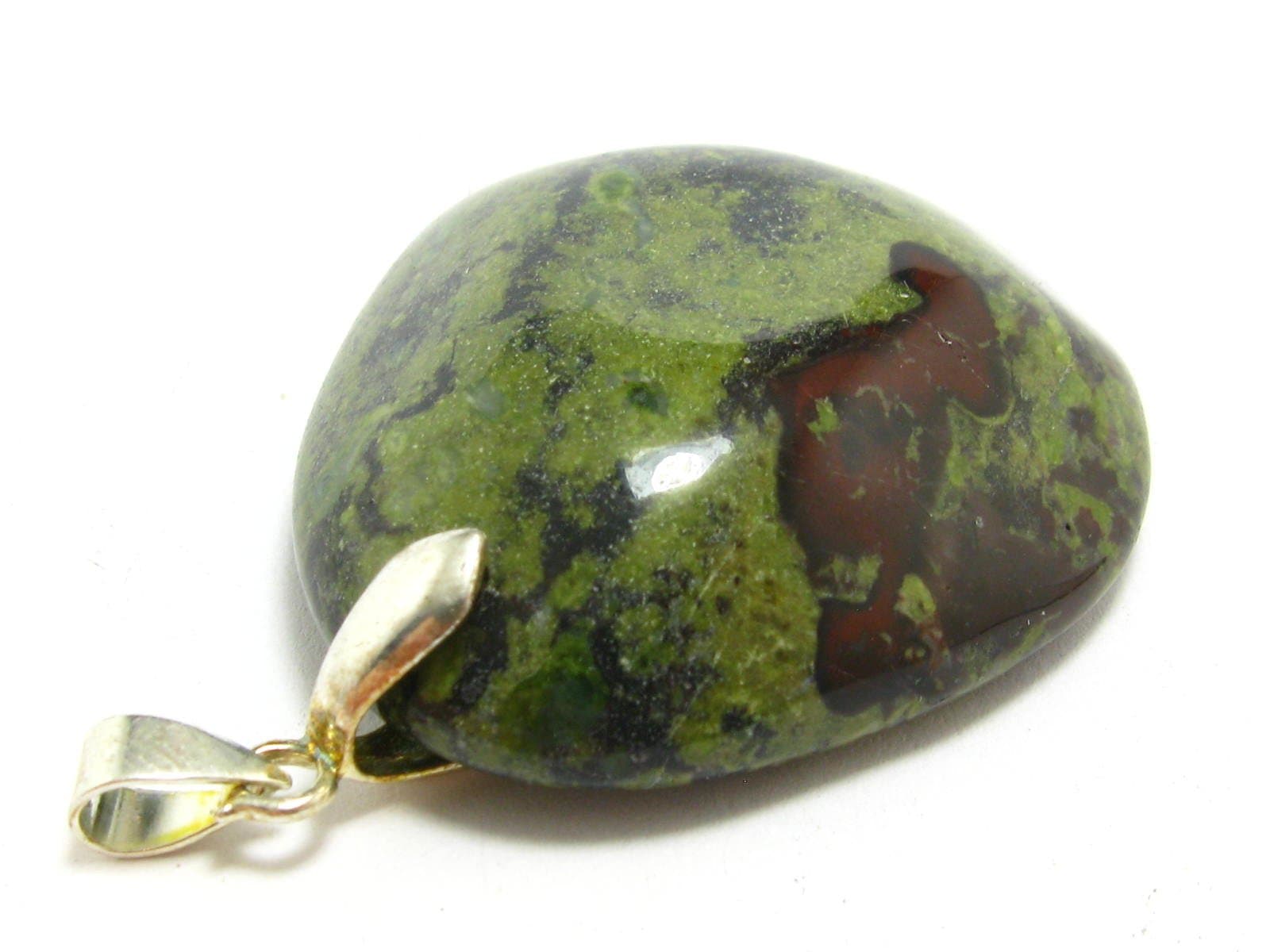 Dragon Bloodstone Pendant From China - 1.8"