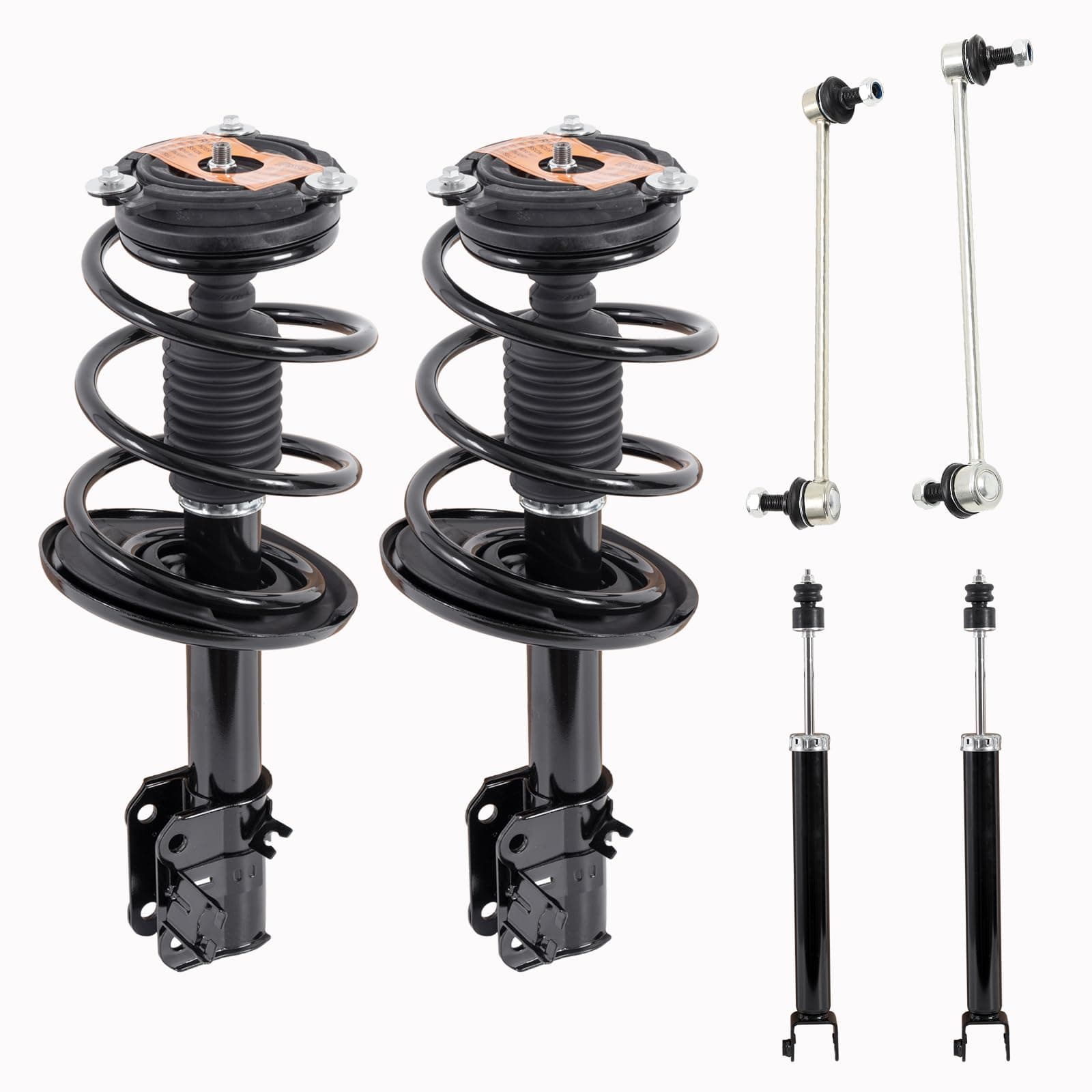 KUIPERAUTO 4PC Front Strut Spring with Stabilizer Sway Bar Links Stabilizer Bar Links Kit, Compatible with 2013-2018 Nissan Altima, Replace# 172902 172901 4349075 K750094 K750095