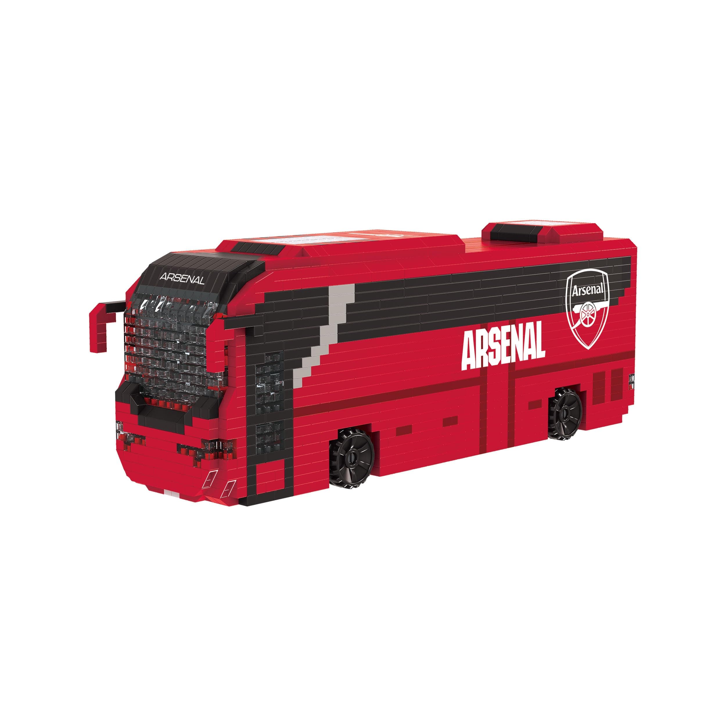 FOCO Officially Licensed Arsenal FC Football Bricks BRXLZ 3D Coach Model - Premier League Building Toy - 1347 Pieces - Ages 12+ - Sporting Item