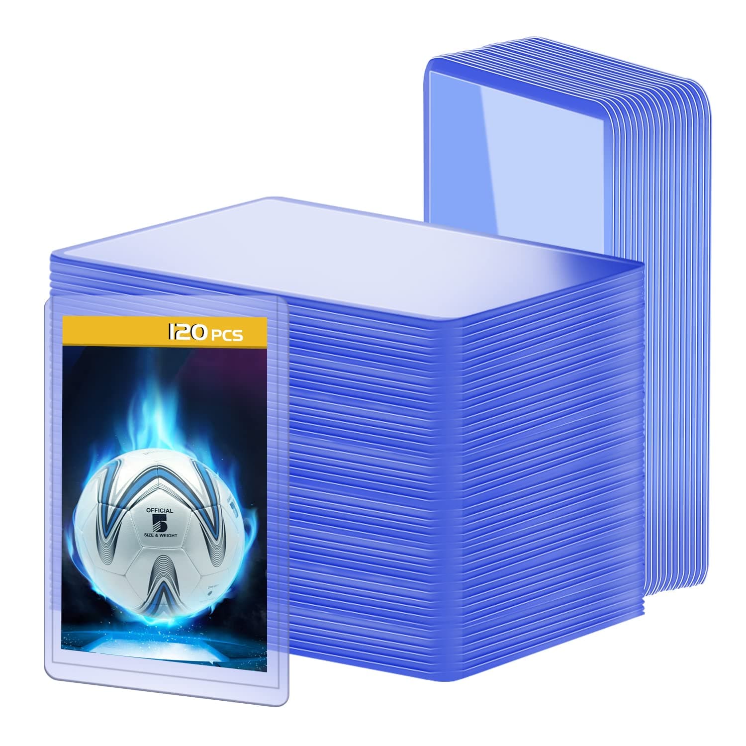 120 Pack 3x4 Inch Hard Plastic Card Sleeves, Card Protectors Hard Plastic for Baseball Card Protectors, Hard Card Sleeves for Game Card, Trading Card, Sports Card