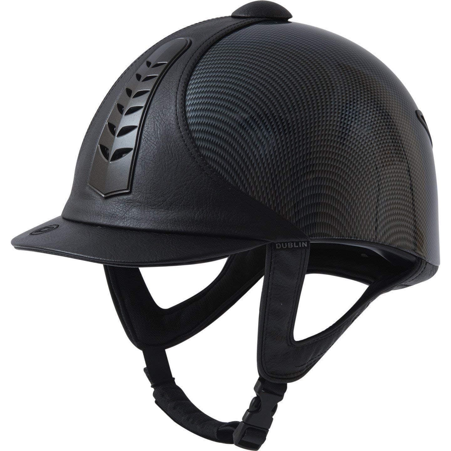 Dublin Silver Pro Horse Graphic Riding Hat - Black: 58cm