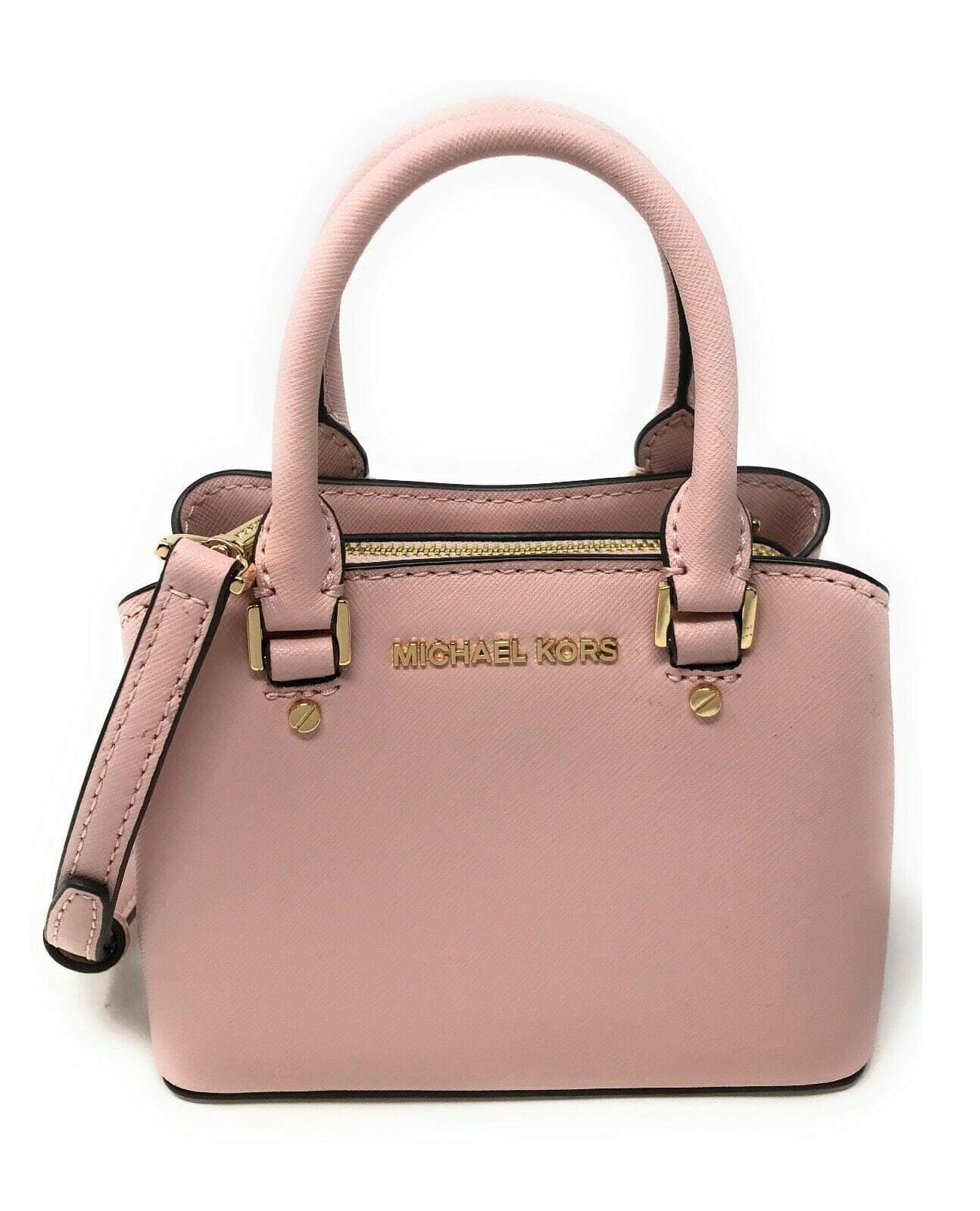 Michael Kors Mini Savannah XS Saffiano Leather Satchel Crossbody Bag