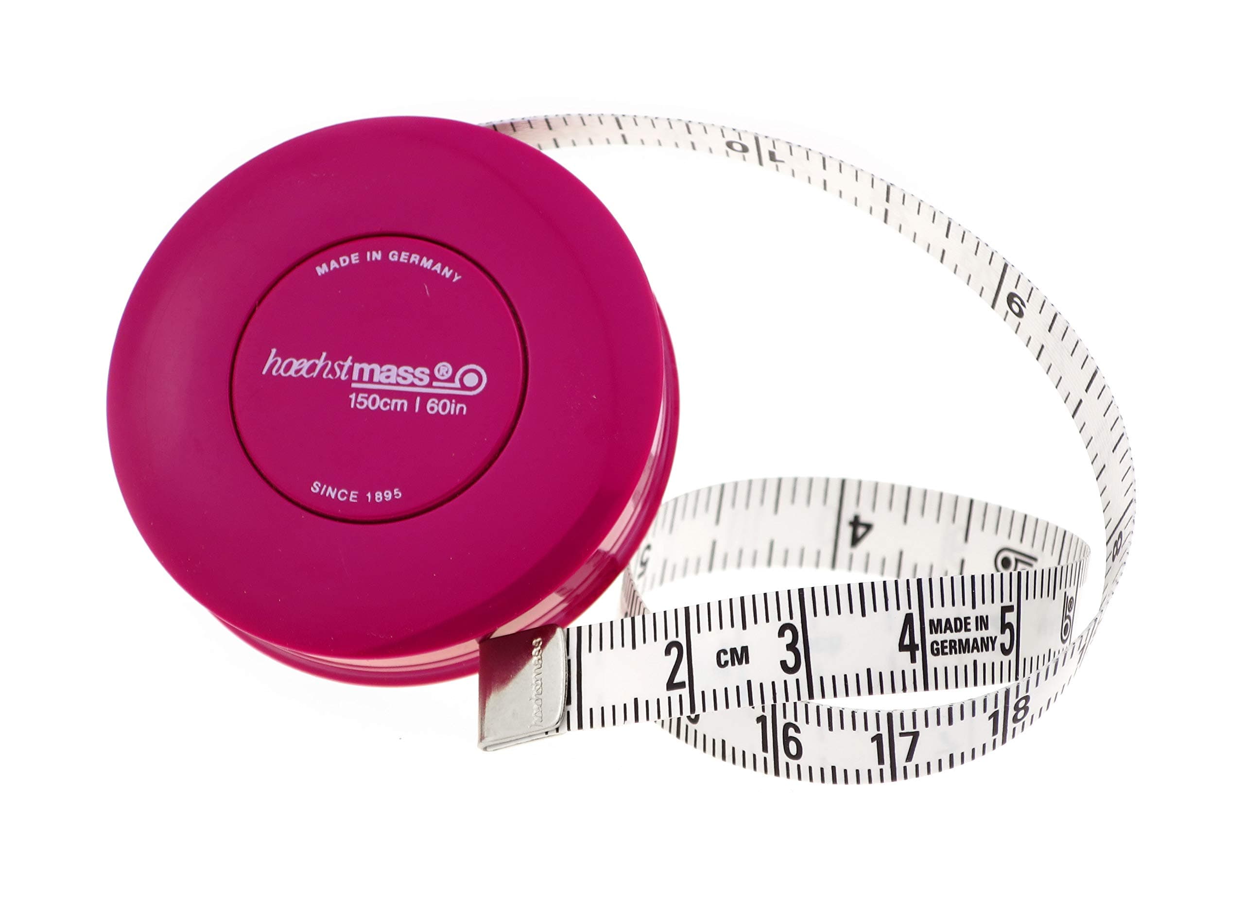 80206F Tape Measure Rollfix 150 cm/60 Inches, Fuchsia