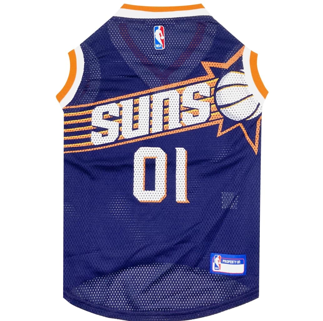 NBA PHOENIX SUNS DOG Jersey, Large - Tank Top Basketball Pet Jersey