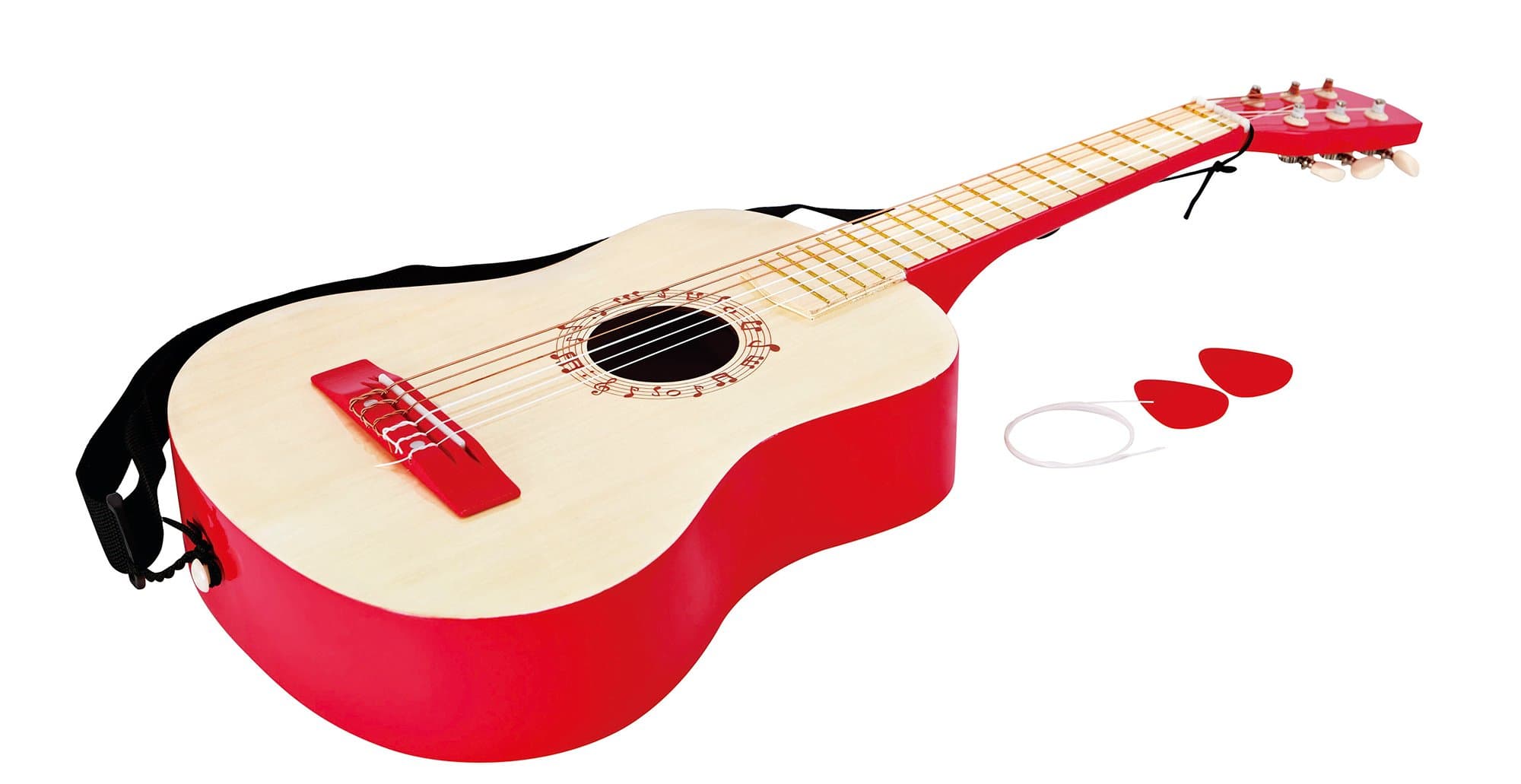 Hape Early Melodies - Vibrant Red Guitar Music Set