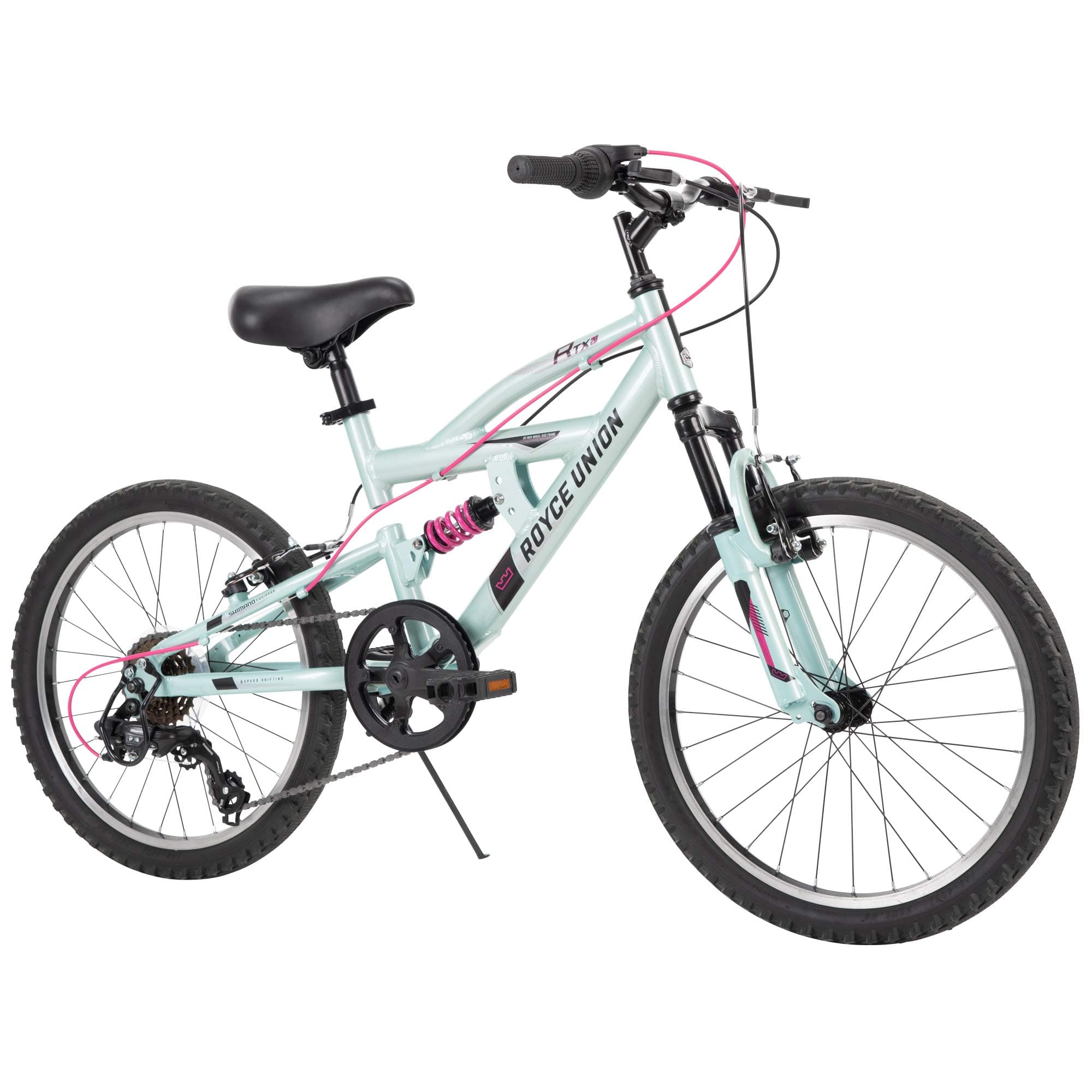 ROYCE UNION RTX Kids 20" Aluminum Mountain Bike, Dual Suspension, 6-Speed