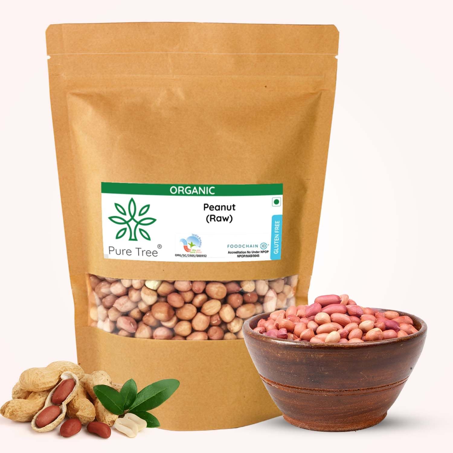 Certified Organic Raw Peanuts | 350 g | Groundnuts Raw | Moongfali dana | Kadle Beeja Good Source Of Healthy Fats Protein | Peanut Organic Singdana Mungfali Dana