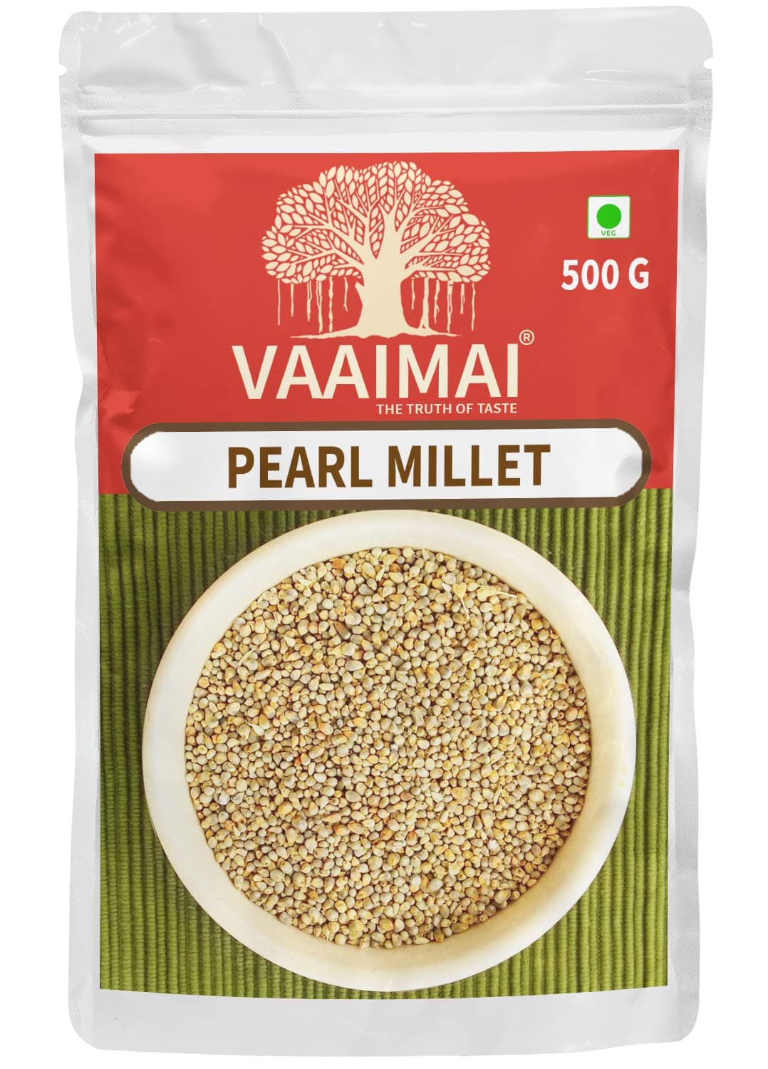 Pearl Millet / Kambu / Bajra / Sajjalu / Kambam, 500g