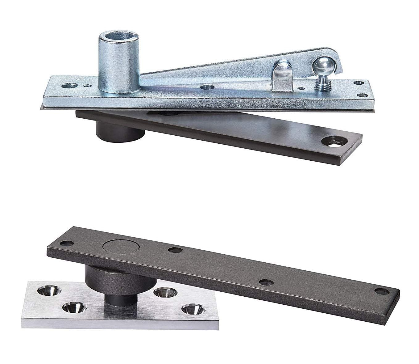 Rixson (Assa Abloy) Center Hung Pivot Hinges, Model 370, Interior or Exterior Doors up to 3' 8" x 8' 6" (500 lbs.), Color: Satin Chrome (626)