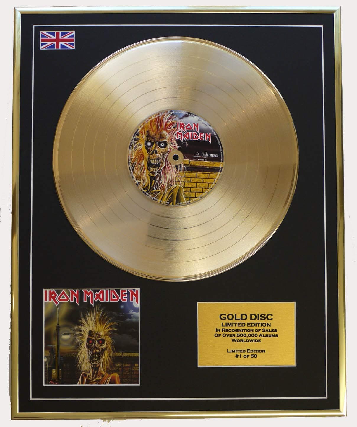IRON MAIDEN/Cd Gold Disc Record Limited Edition/IRON MAIDEN