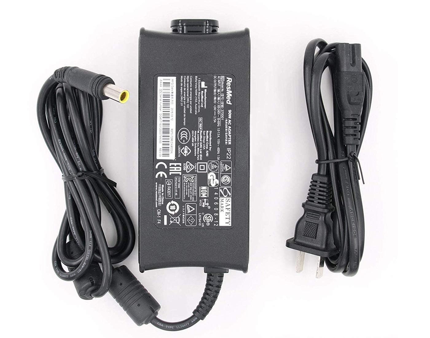UpBright Nicer-S NEW AC Adapter For Resmed S10 Seriesï¼Å’ResMed Airsense 10 Air sense S10 AirCurve 10 Series CPAP and BiPAP Machines,90W Resmed S10 370001 Replacement Power Supply Cord Cable Charger