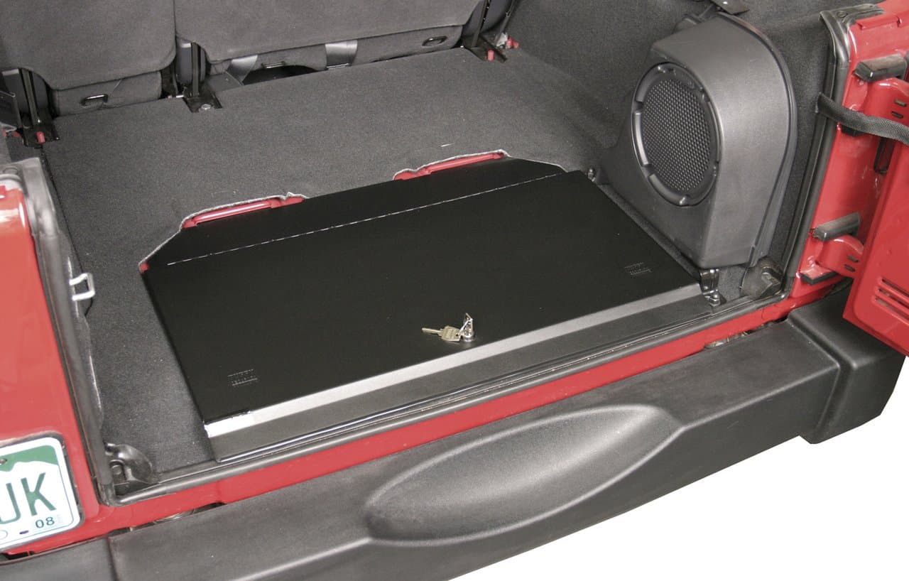 Tuffy Locking Cubby Cover, Black 2007-2012 Jeep Wrangler JK & Wrangler Unlimited # 143-01