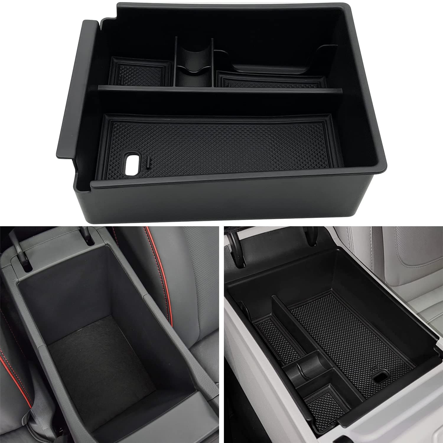 Compatible with Hyundai Tucson Limited and Hybrid 2022 2023 Accessories Center Console Tray Organizer fits for 2022 2023 Hyundai Santa Cruz, Interior Storage