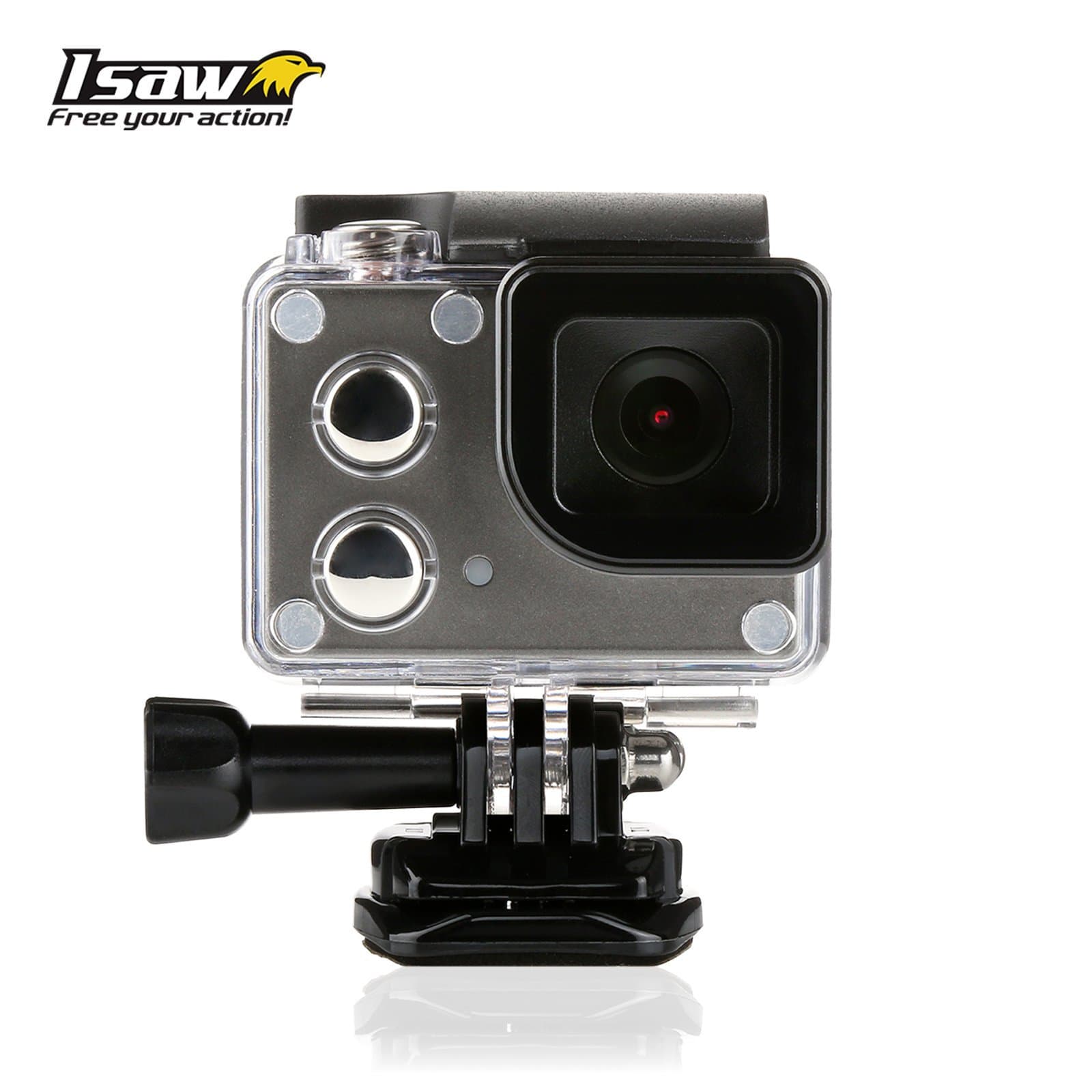 ISAW WING Full HD 1080P Action Camera with LCD Viewfinder built-in Wi-Fi + Free ISAW Viewer II App