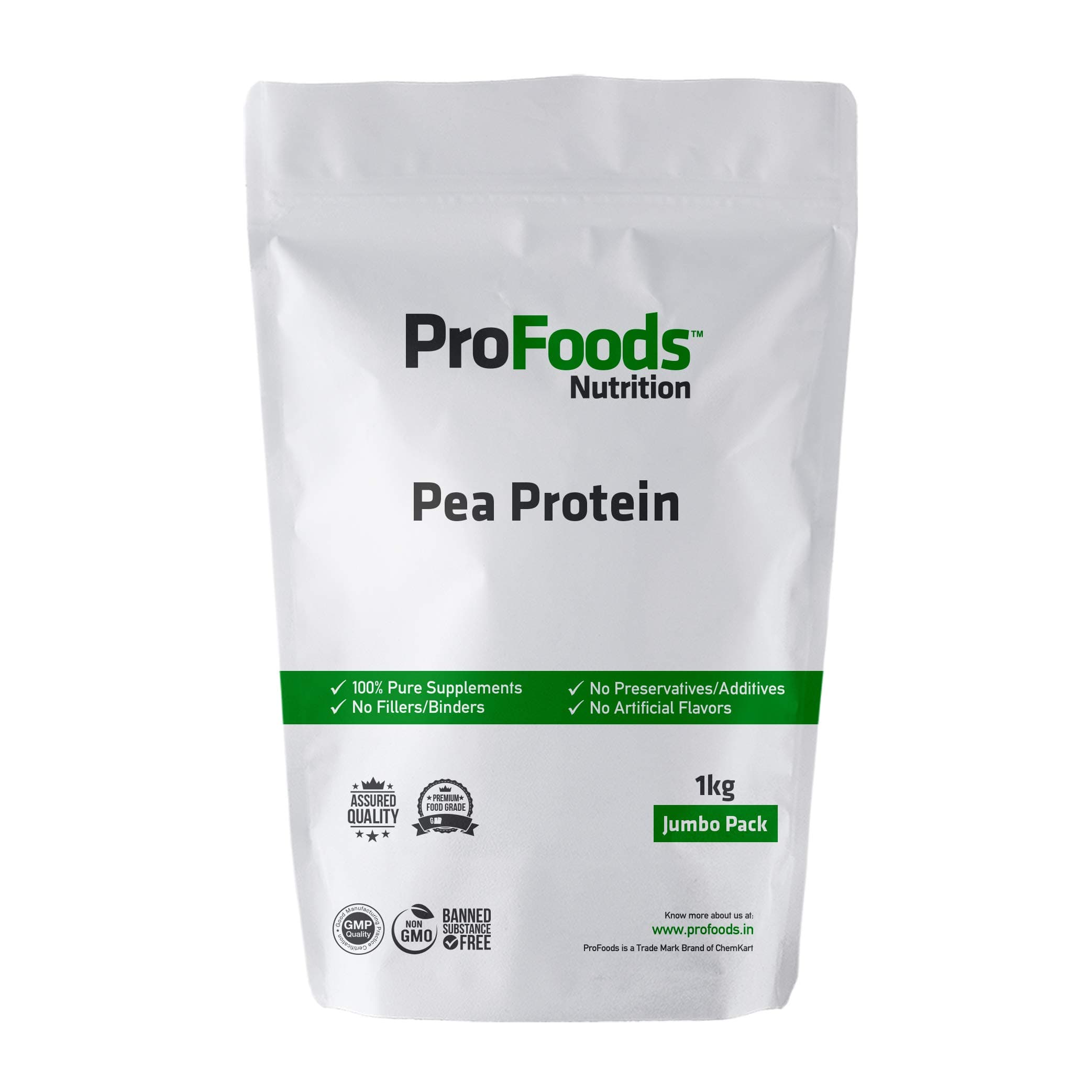 ProFoods Pea Protein Powder (1 kg) Unflavoured