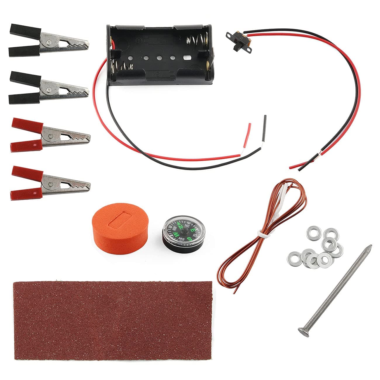 E-outstanding 1 Set Physics Experiment Homemade Electromagnet Experiment DIY kit for Physical and Science Project