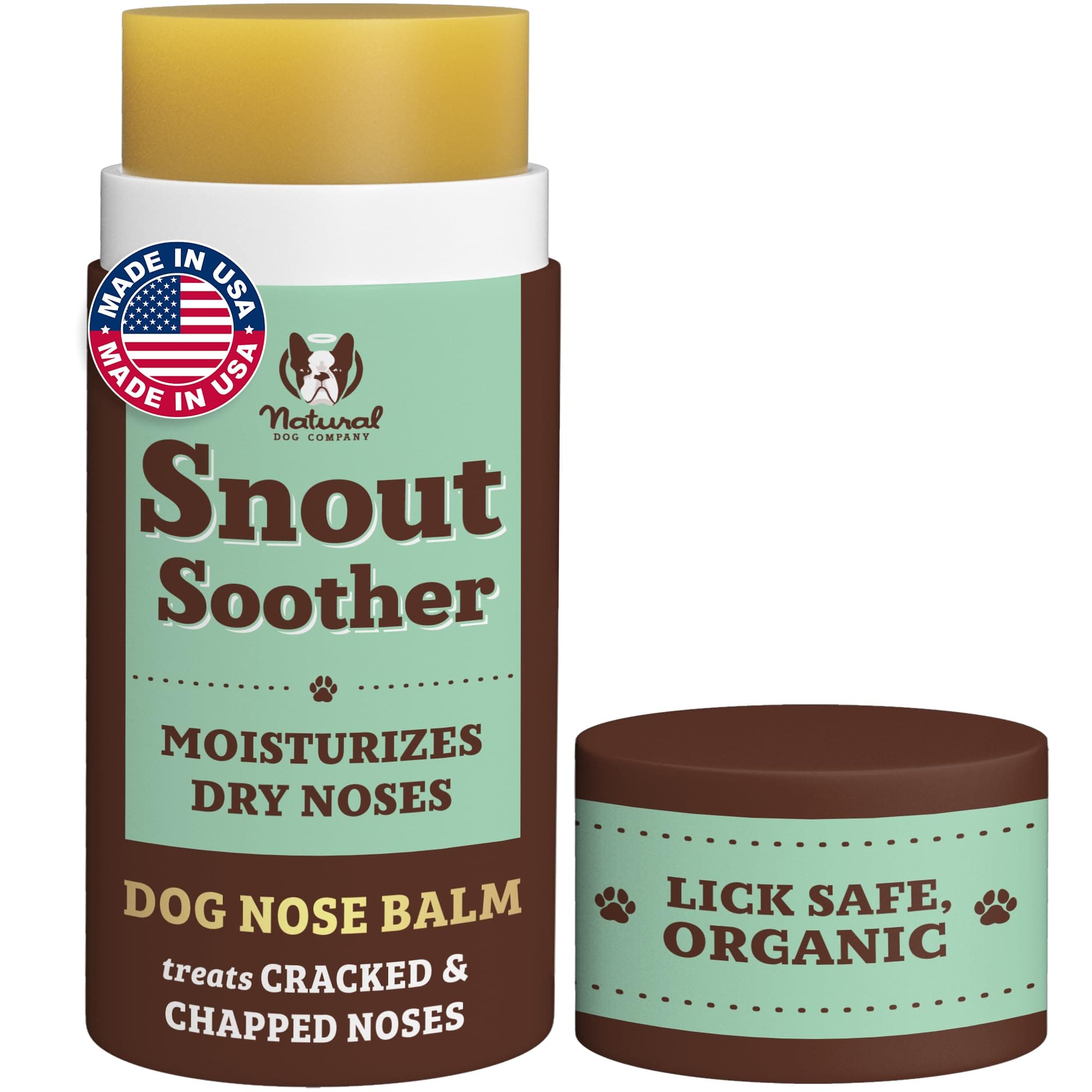 NaturalDog.com SNOUT SOOTHER | Heals Dry Chapped Cracked and Crusty Dog Noses | 2oz/59ml Stick