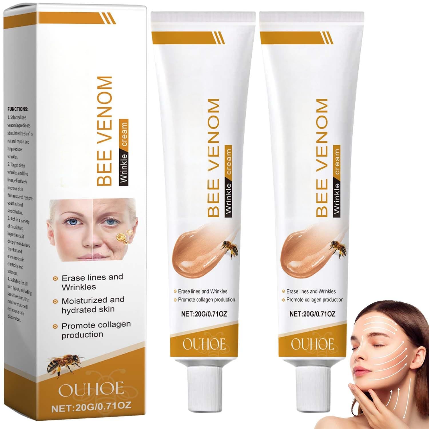 Bee Venom Cream - Anti-Aging Bee Venom Cream- Wrinkle Removal & Firming, Moisturizing, Lifting & Recovery- All Skin Types