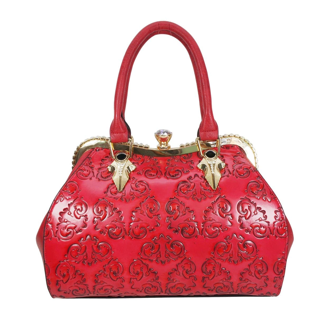 Satispac Women's Handcrafted Floral Vintage Tote Handbag