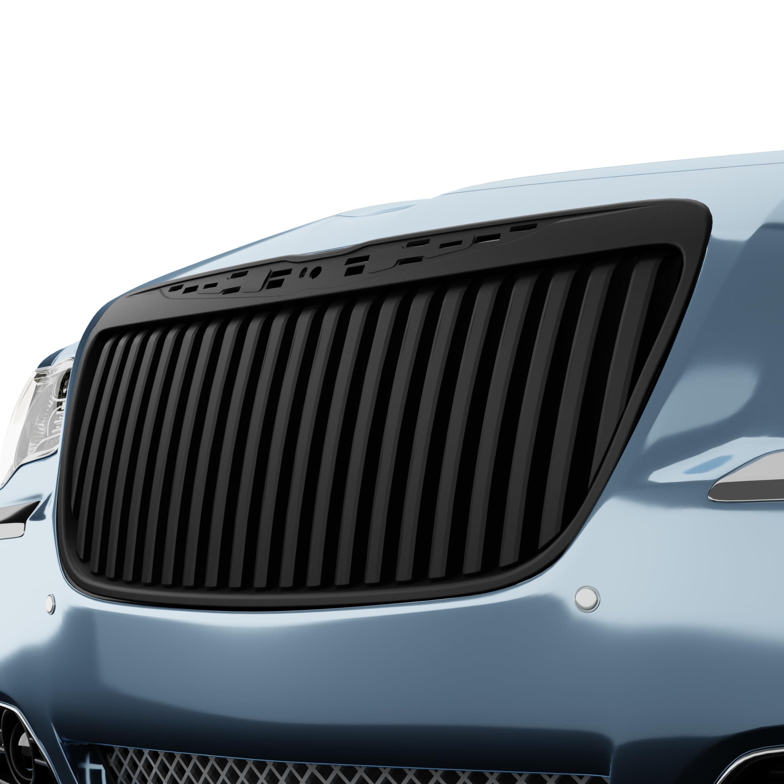 Armordillo USA 8719992 RR Vertical Style Front Hood Bumper Grille - Matte Black Fits 2011-2014 Chrysler 300 / 300C