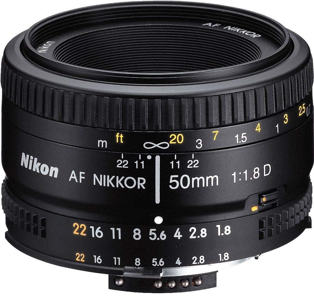 Nikon 50mm Nikkor F/1.8D AF Prime Lens for DSLR Camera (Black)