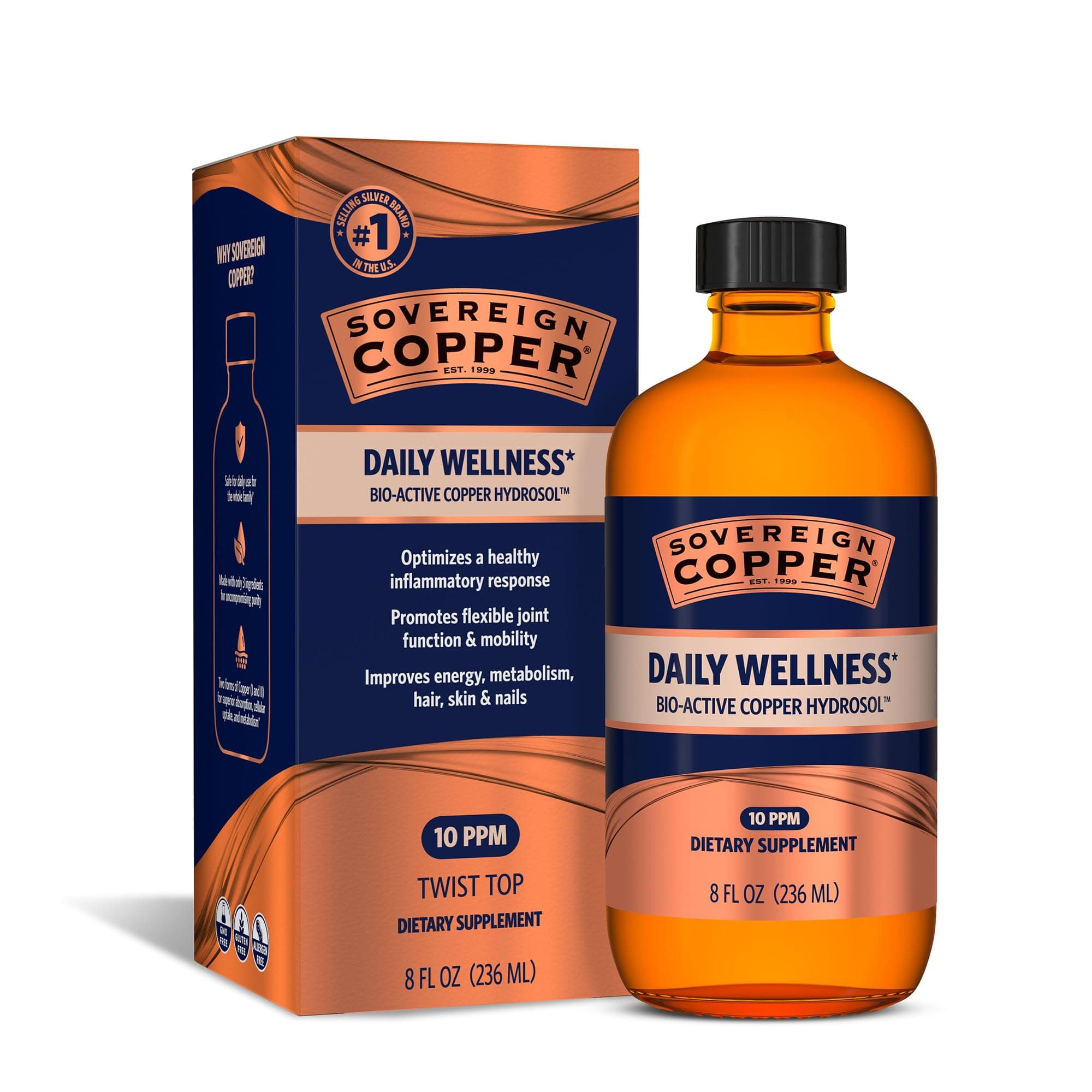 Sovereign Copper Bio-Active Copper Hydrosol, 8oz