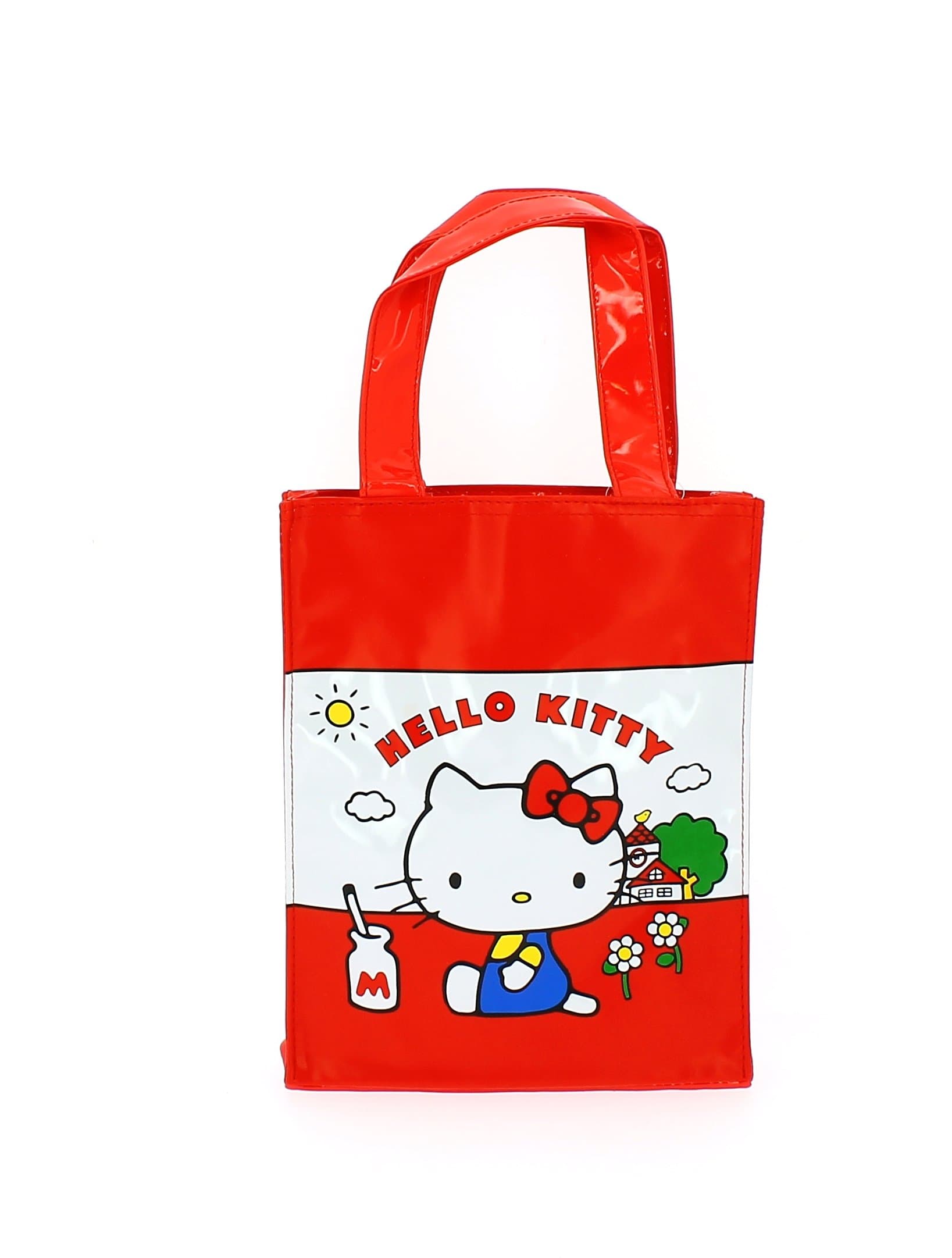 Hello Kitty - Mini Tote Bag | Lunch Bag | High Shine PVC | 25 x 20 x 2 cm | Vintage Collection