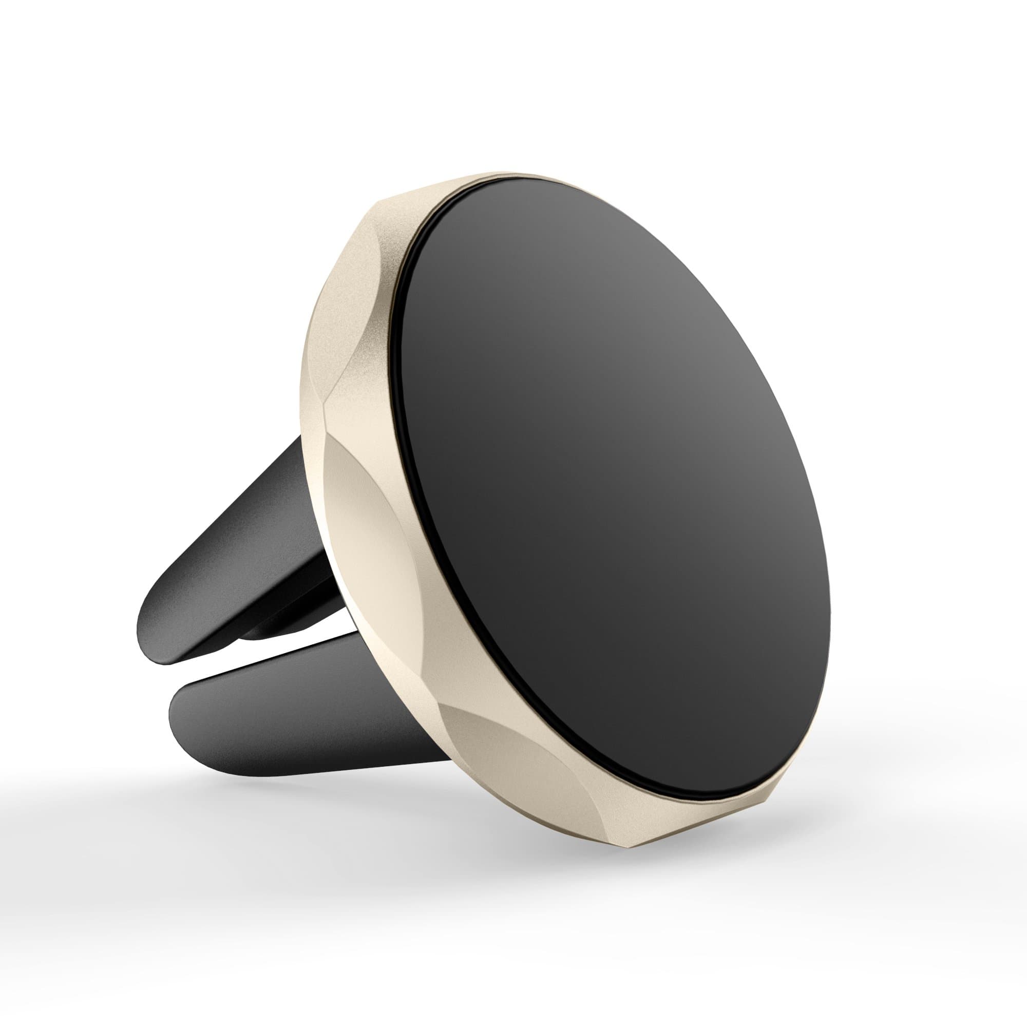 Car Phone Mount Holder,JAYOKE Air Vent Magnetic Car Mount Suit with 2 Metal Plates for Universal Cell Phone and GPS Device,Gold